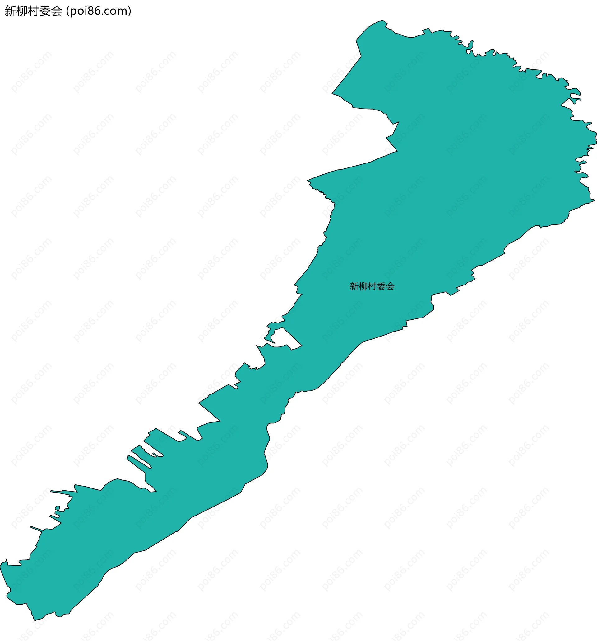 新柳村委会边界地图