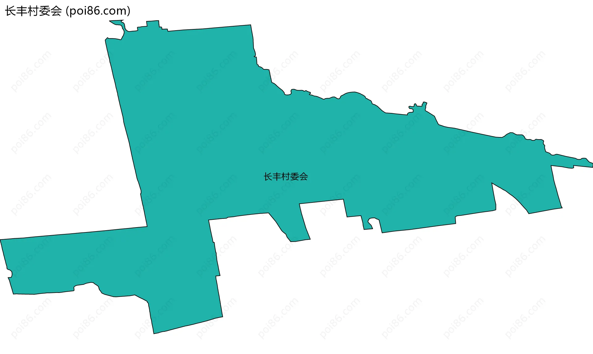长丰村委会边界地图