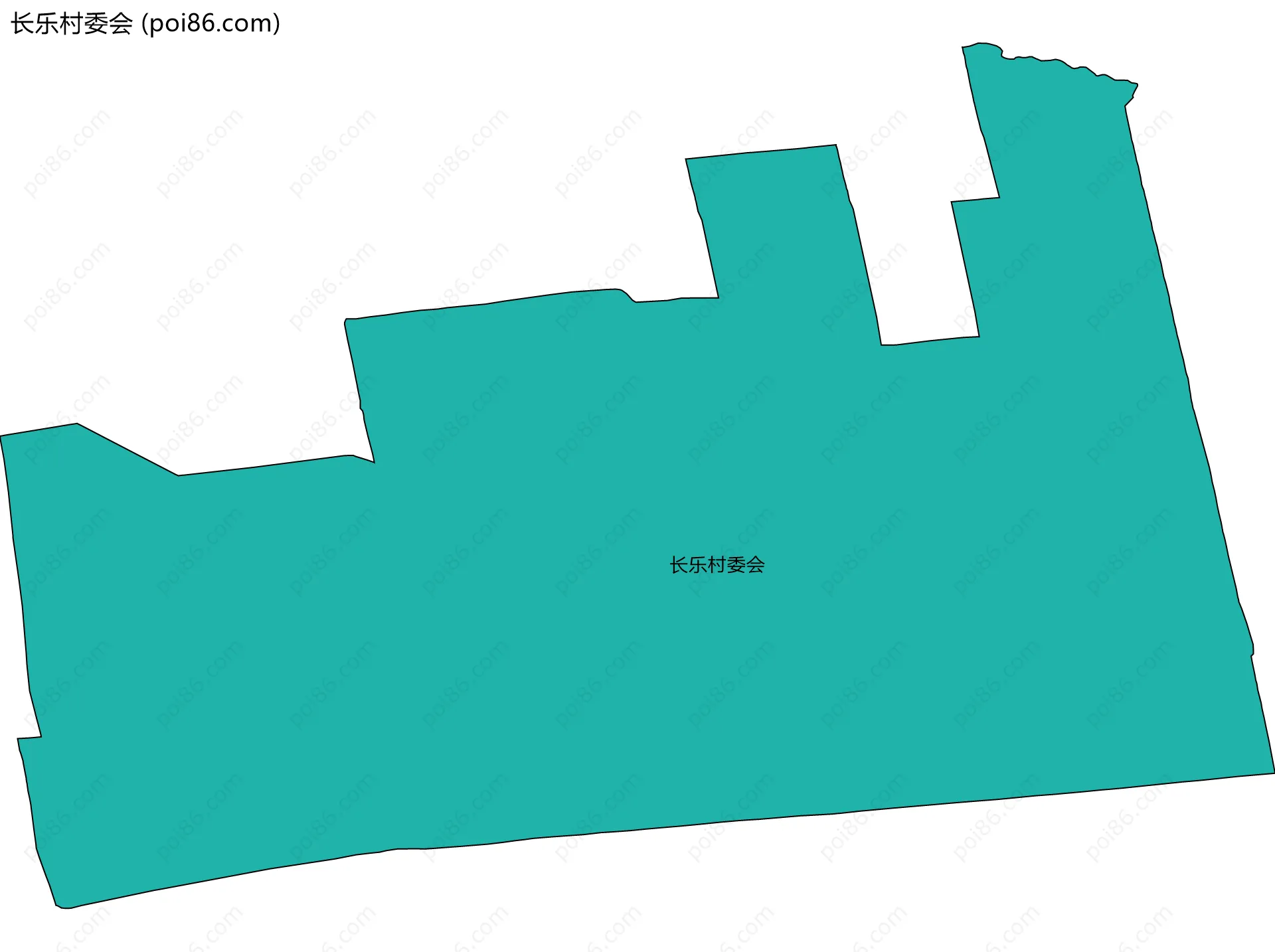 长乐村委会边界地图