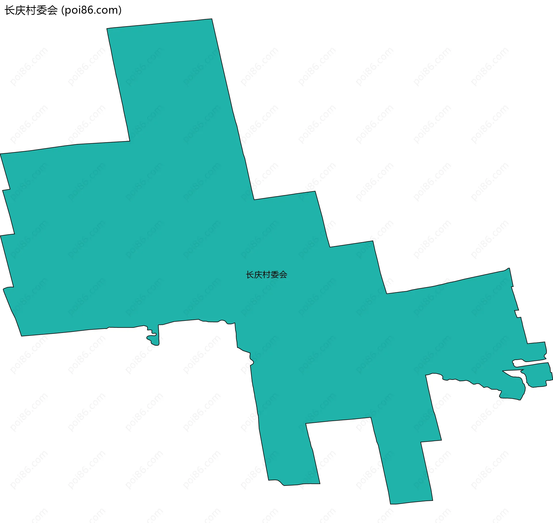 长庆村委会边界地图