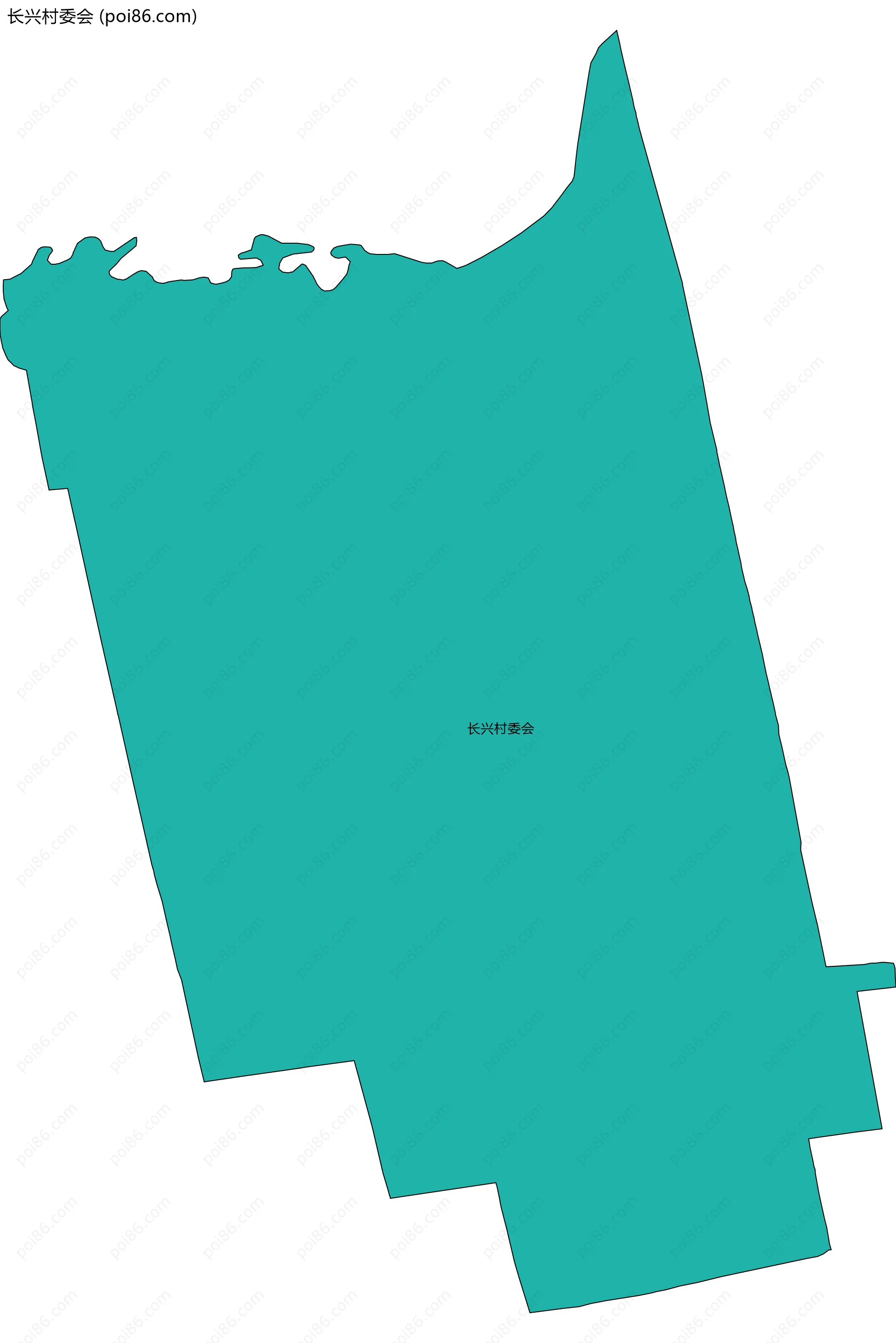 长兴村委会边界地图