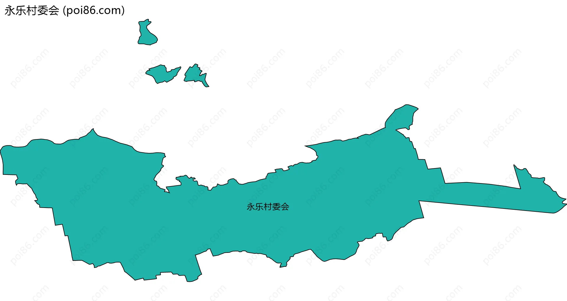 永乐村委会边界地图