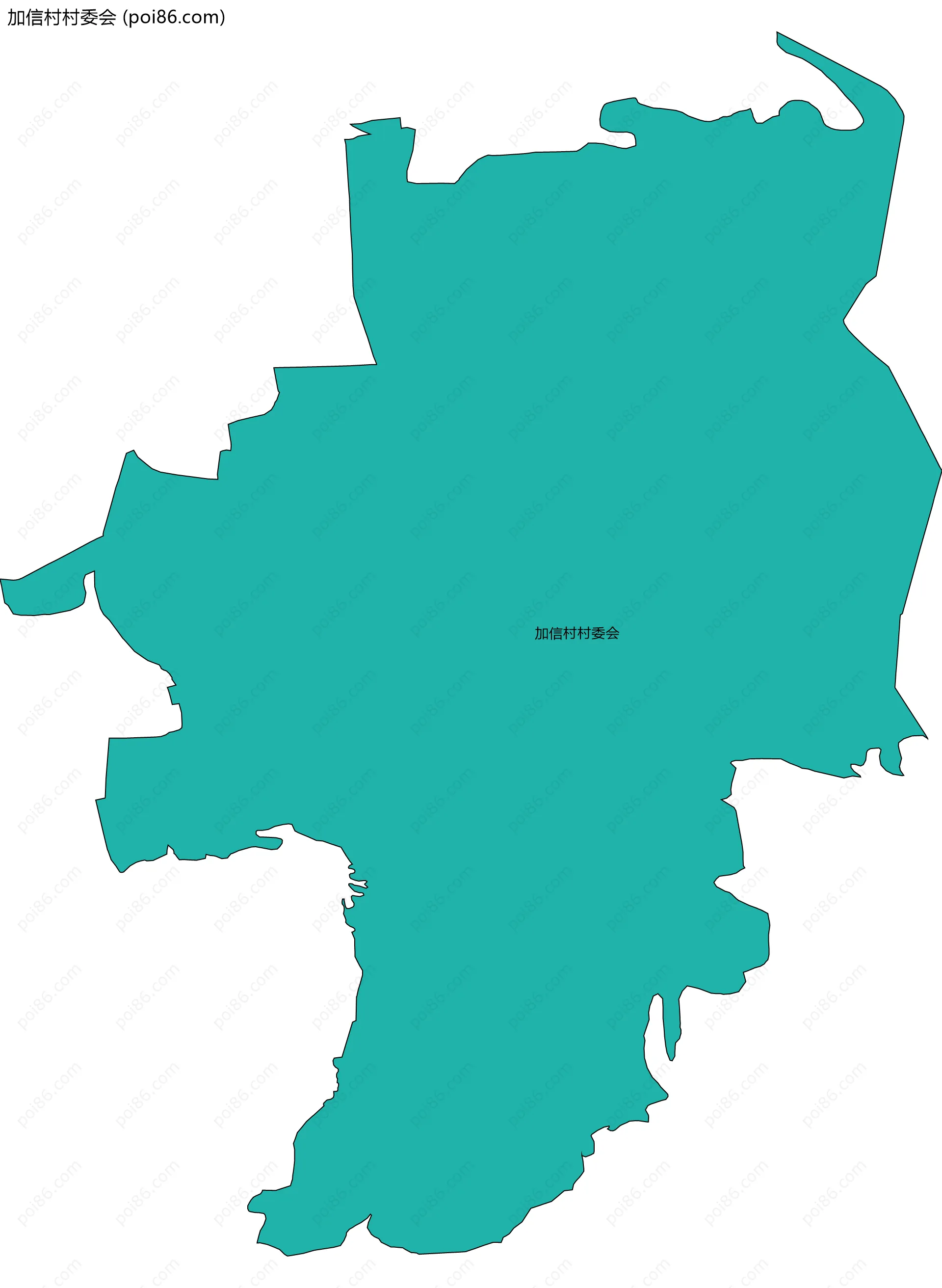 加信村村委会边界地图