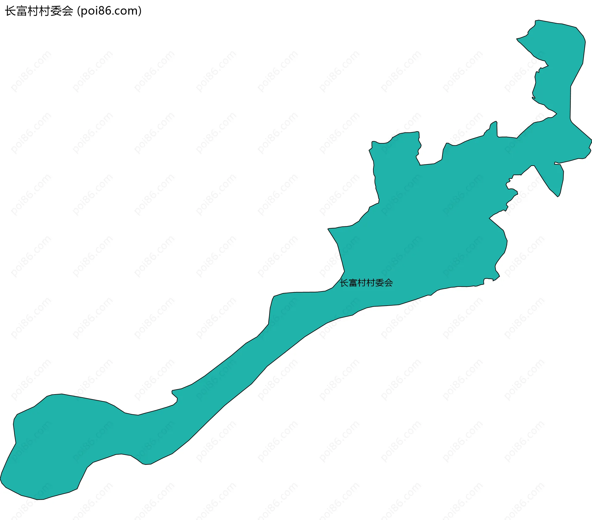 长富村村委会边界地图