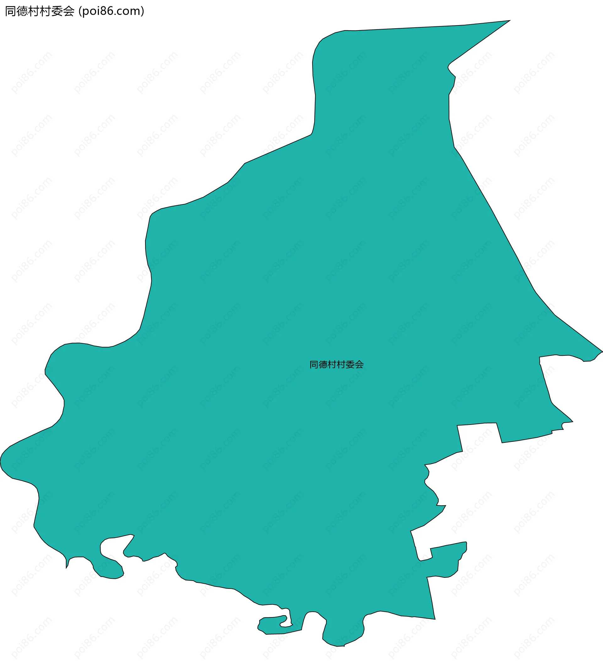 同德村村委会边界地图