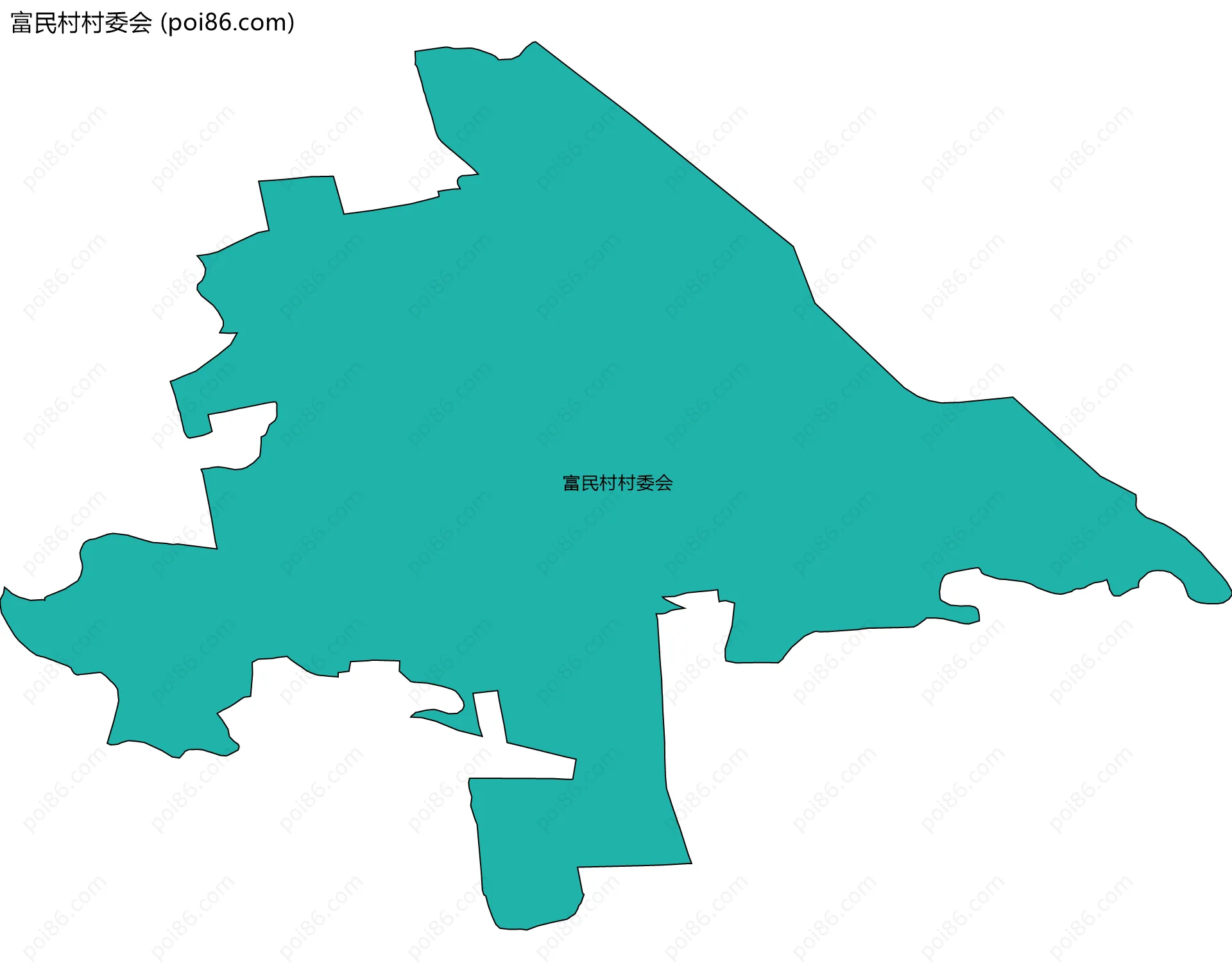 富民村村委会边界地图