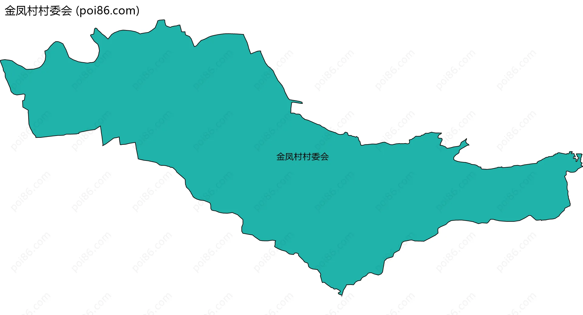 金凤村村委会边界地图