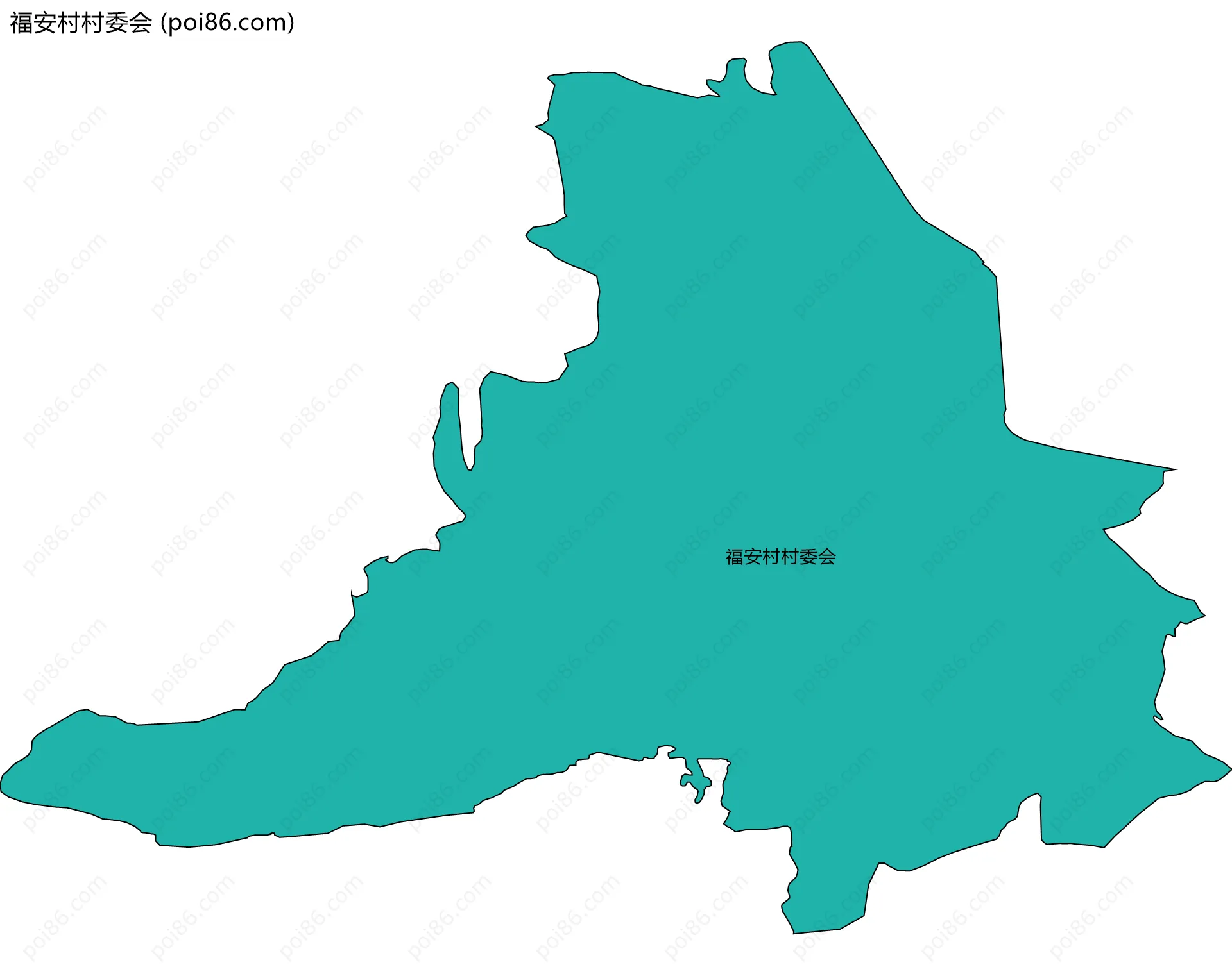 福安村村委会边界地图