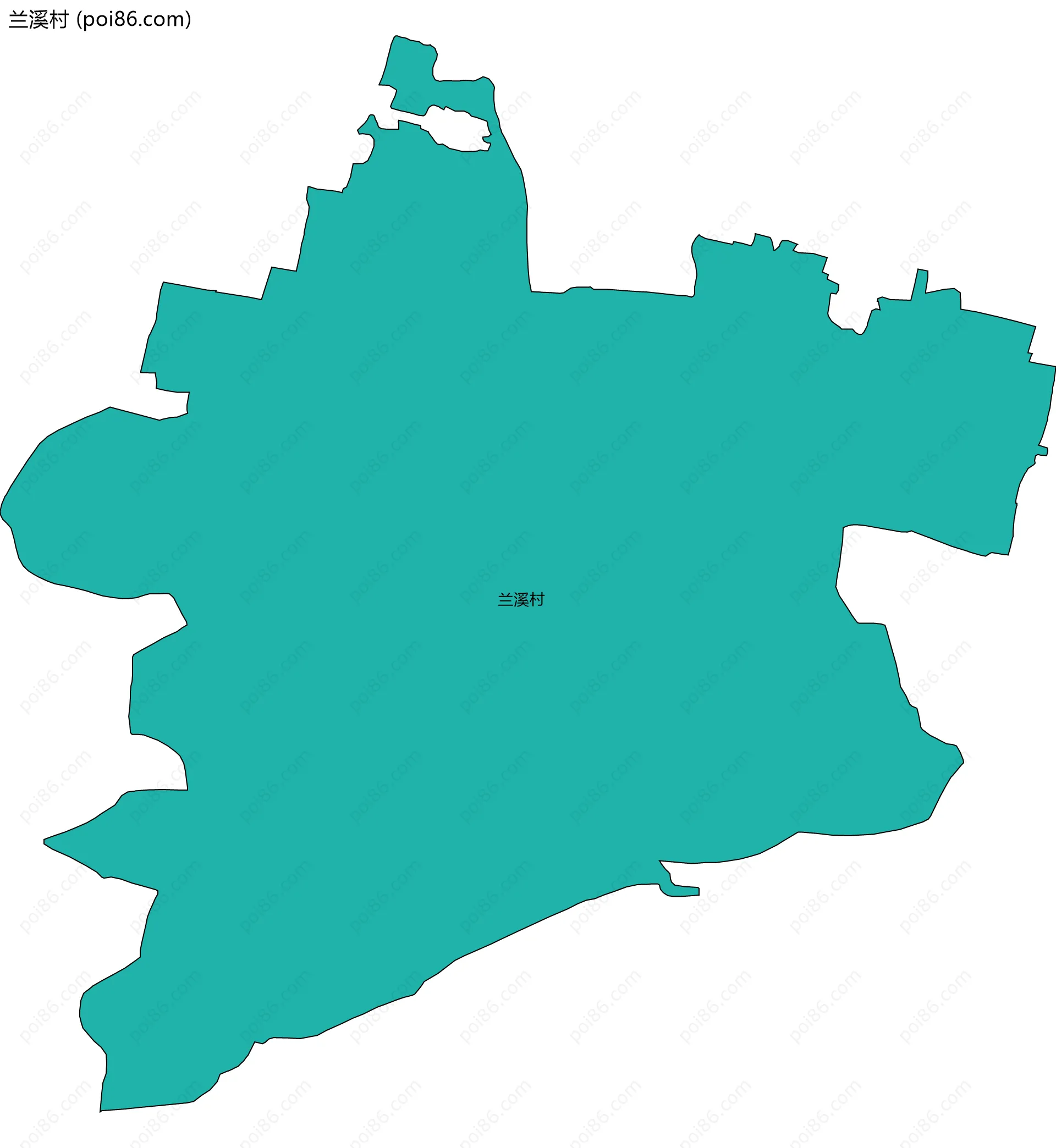 兰溪村边界地图