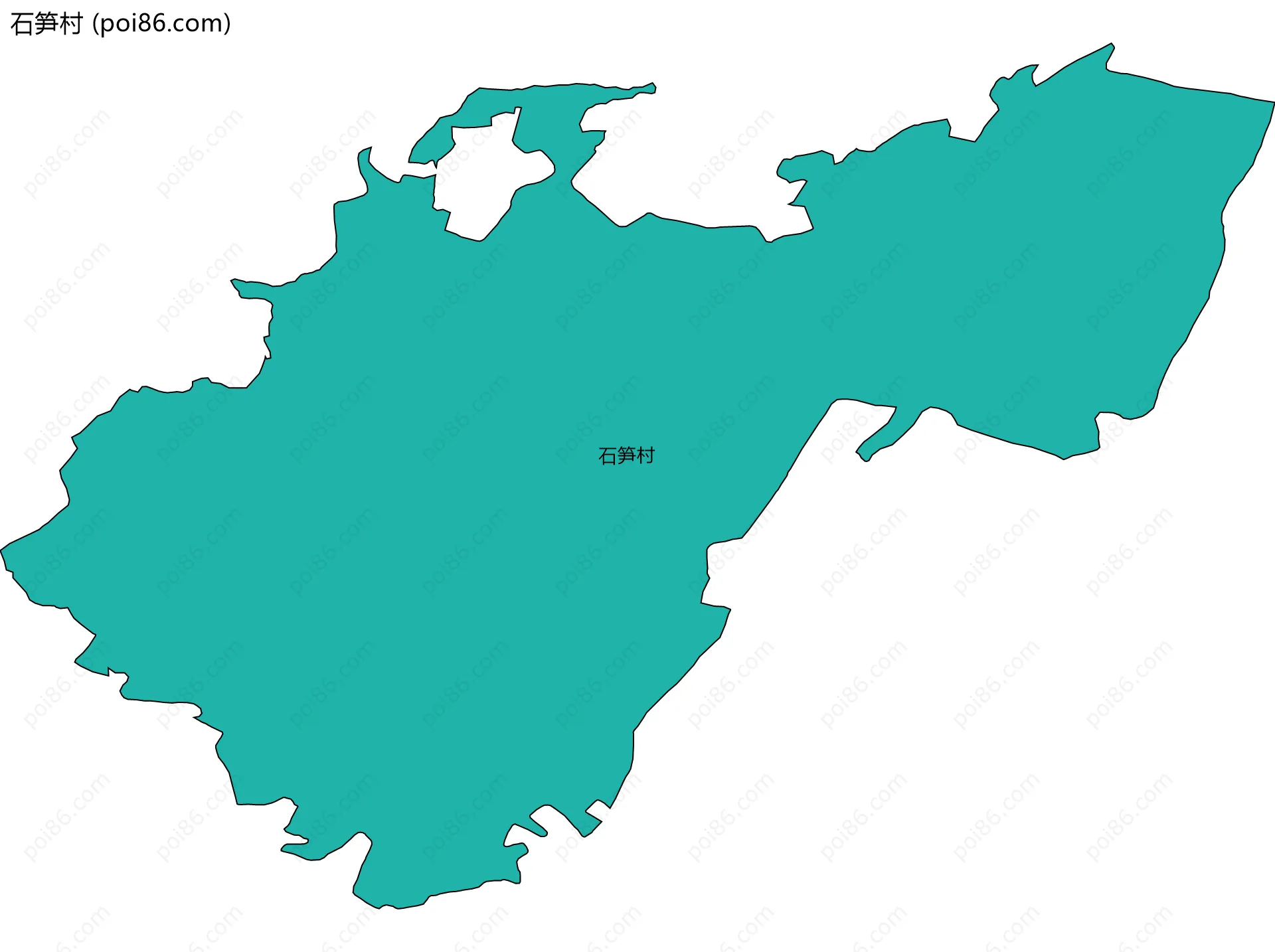 石笋村边界地图