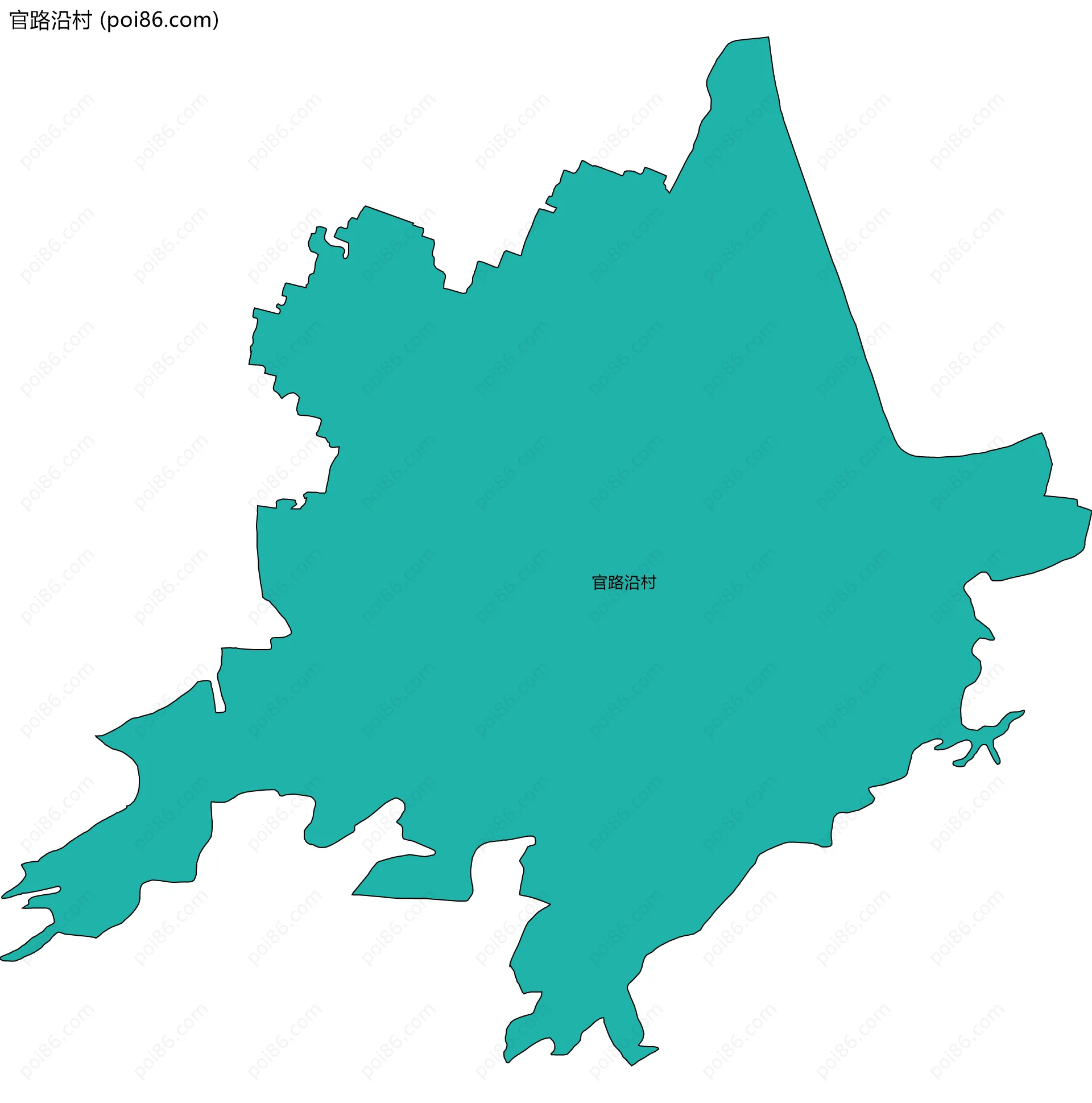 官路沿村边界地图
