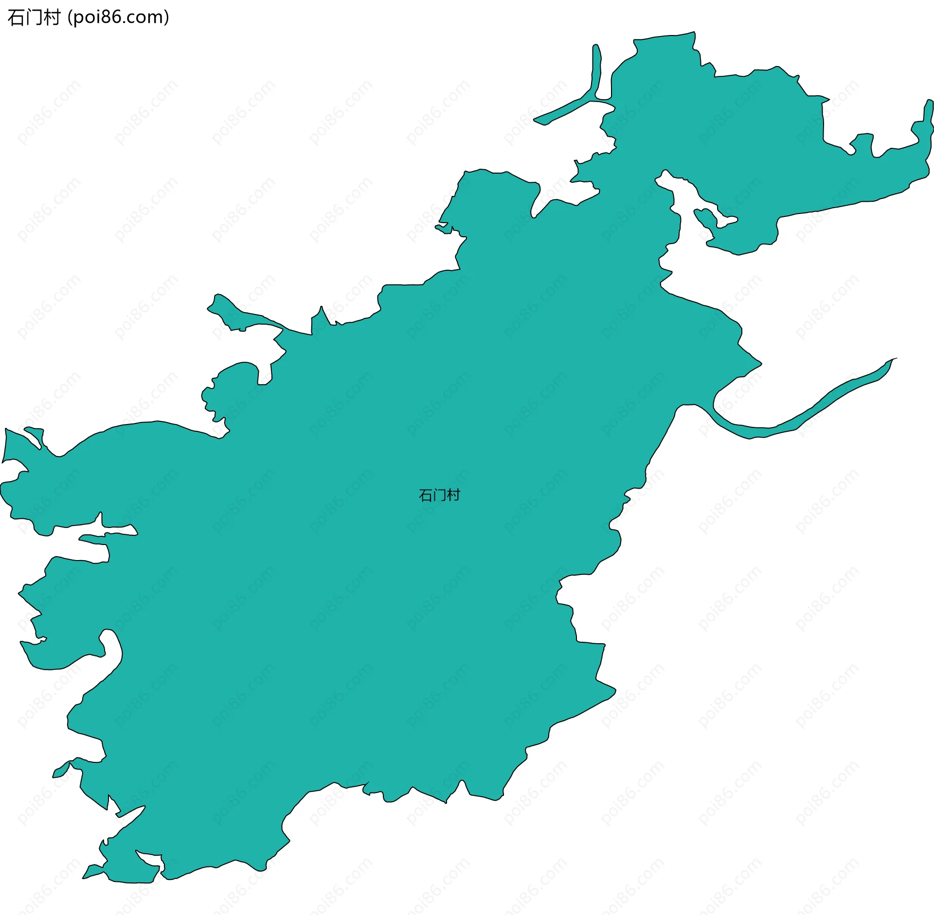 石门村边界地图