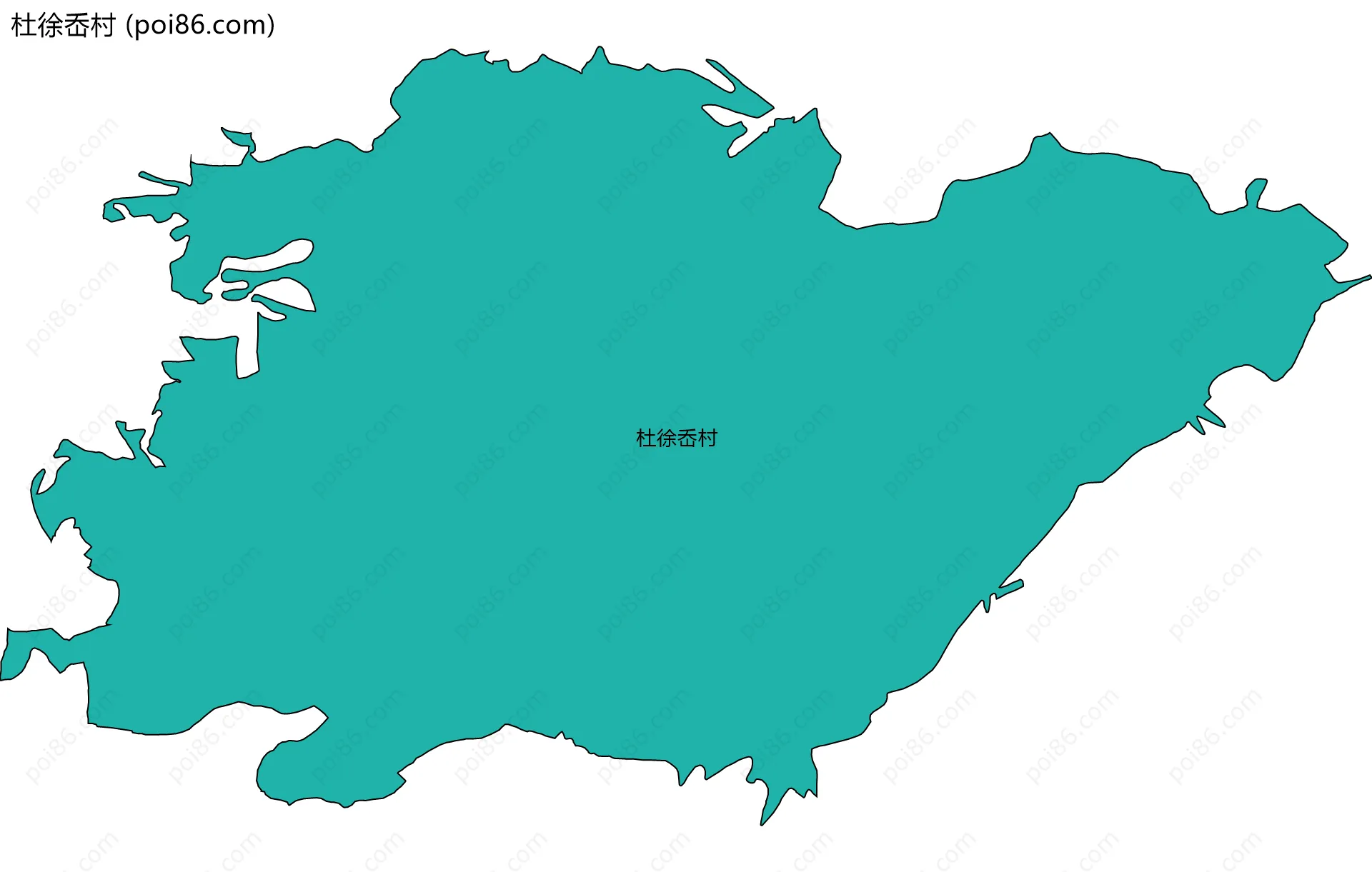 杜徐岙村边界地图