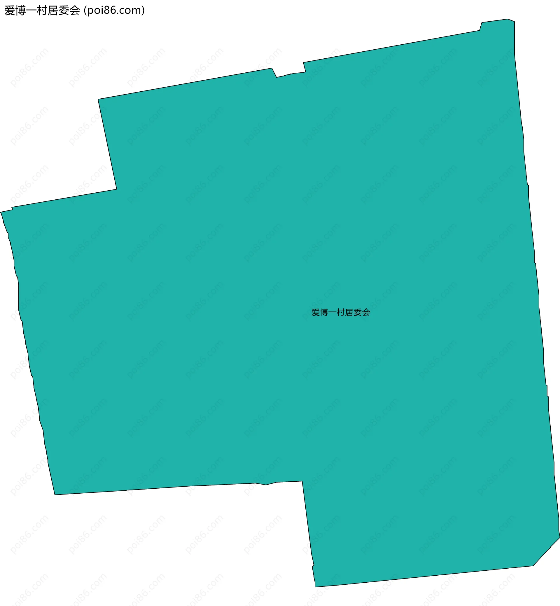 爱博一村居委会边界地图