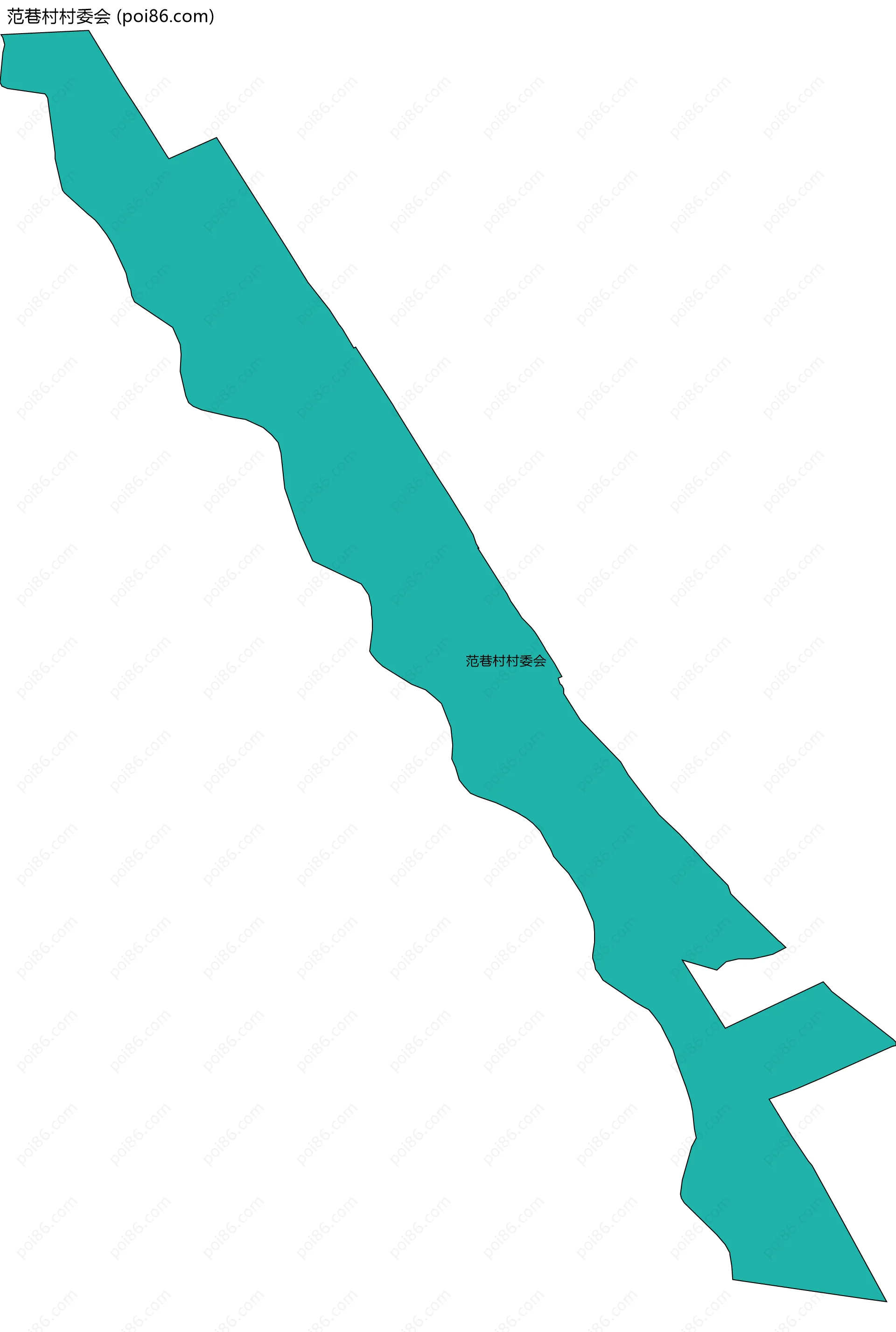 范巷村村委会边界地图