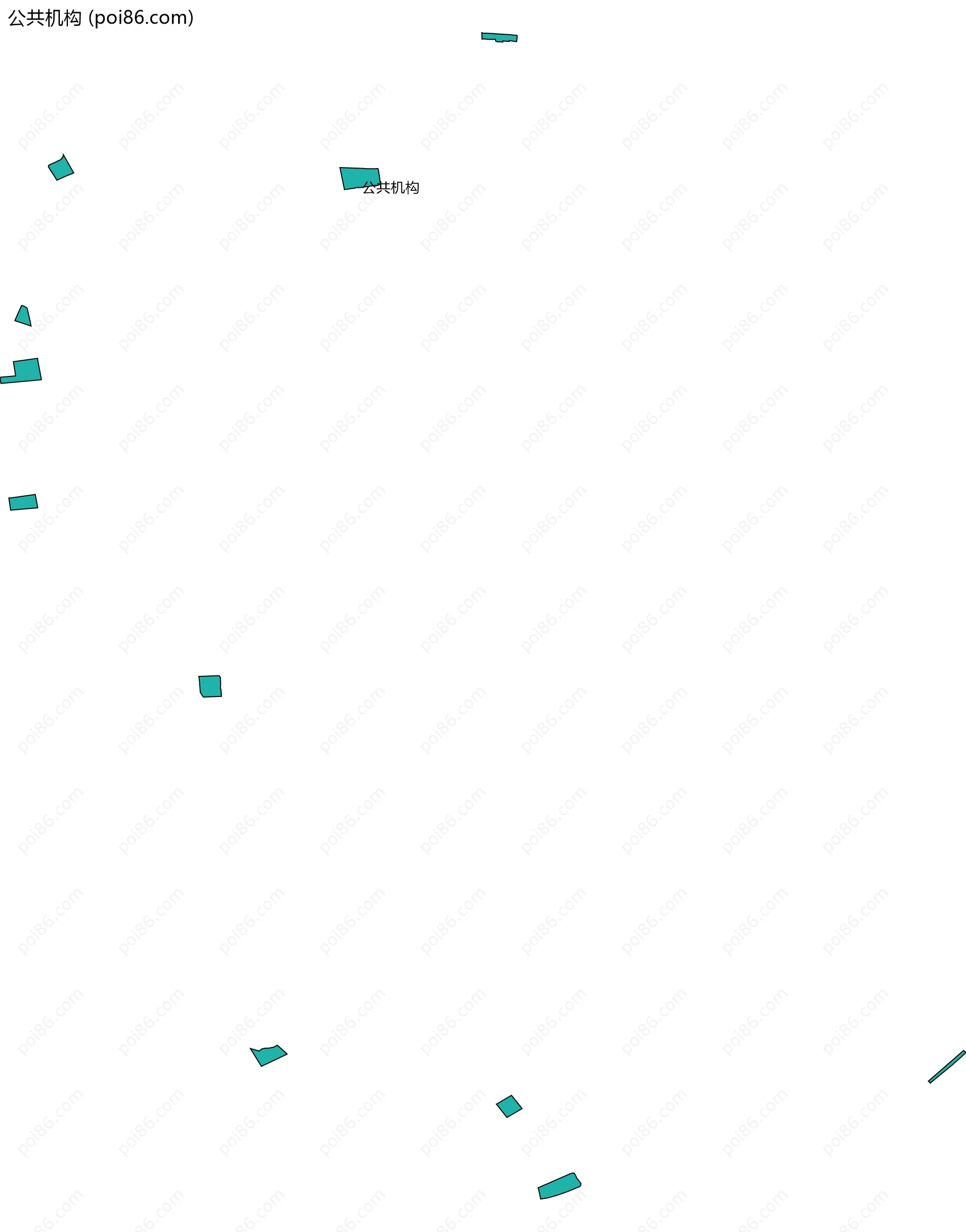 公共机构边界地图