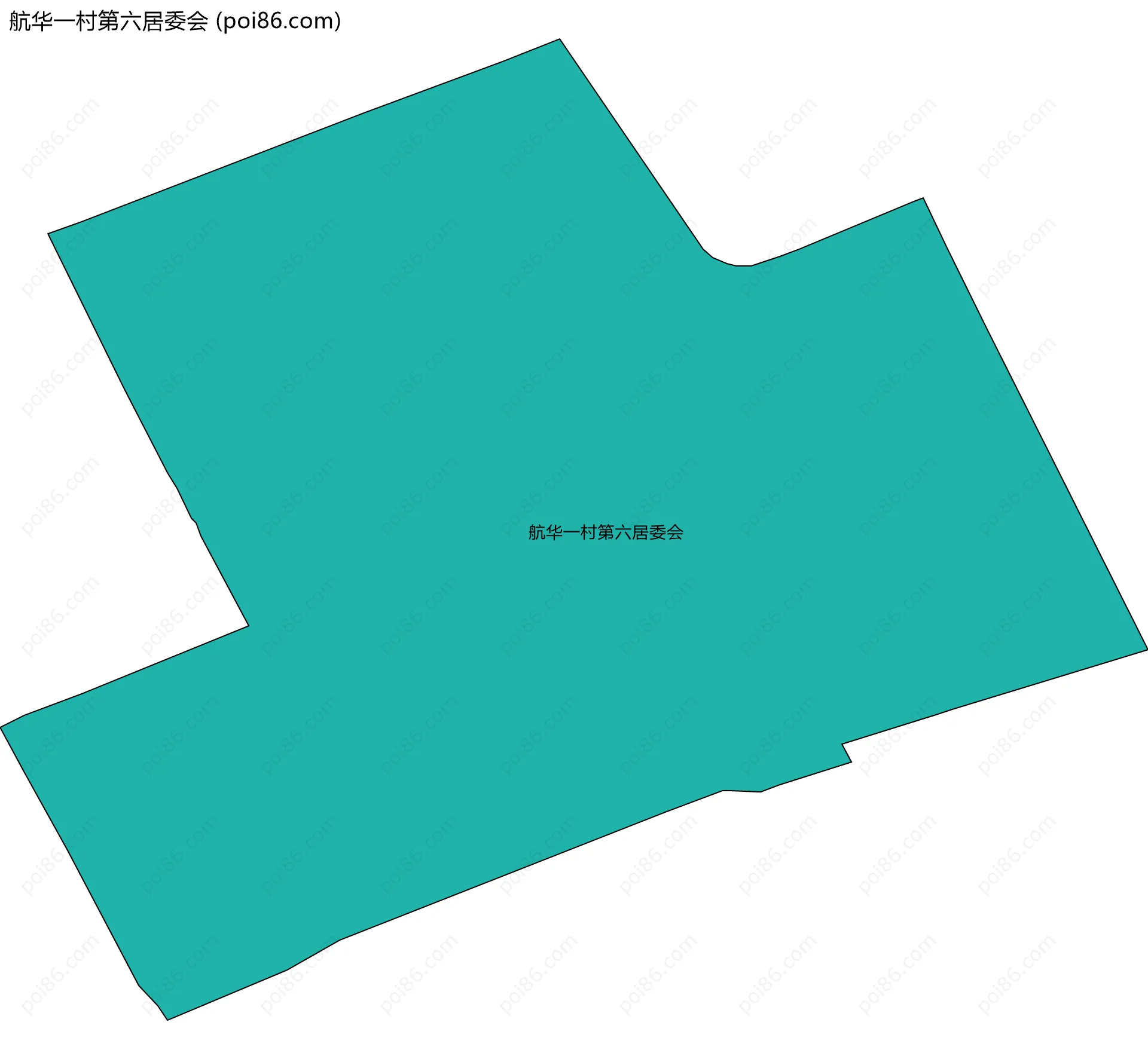 航华一村第六居委会边界地图