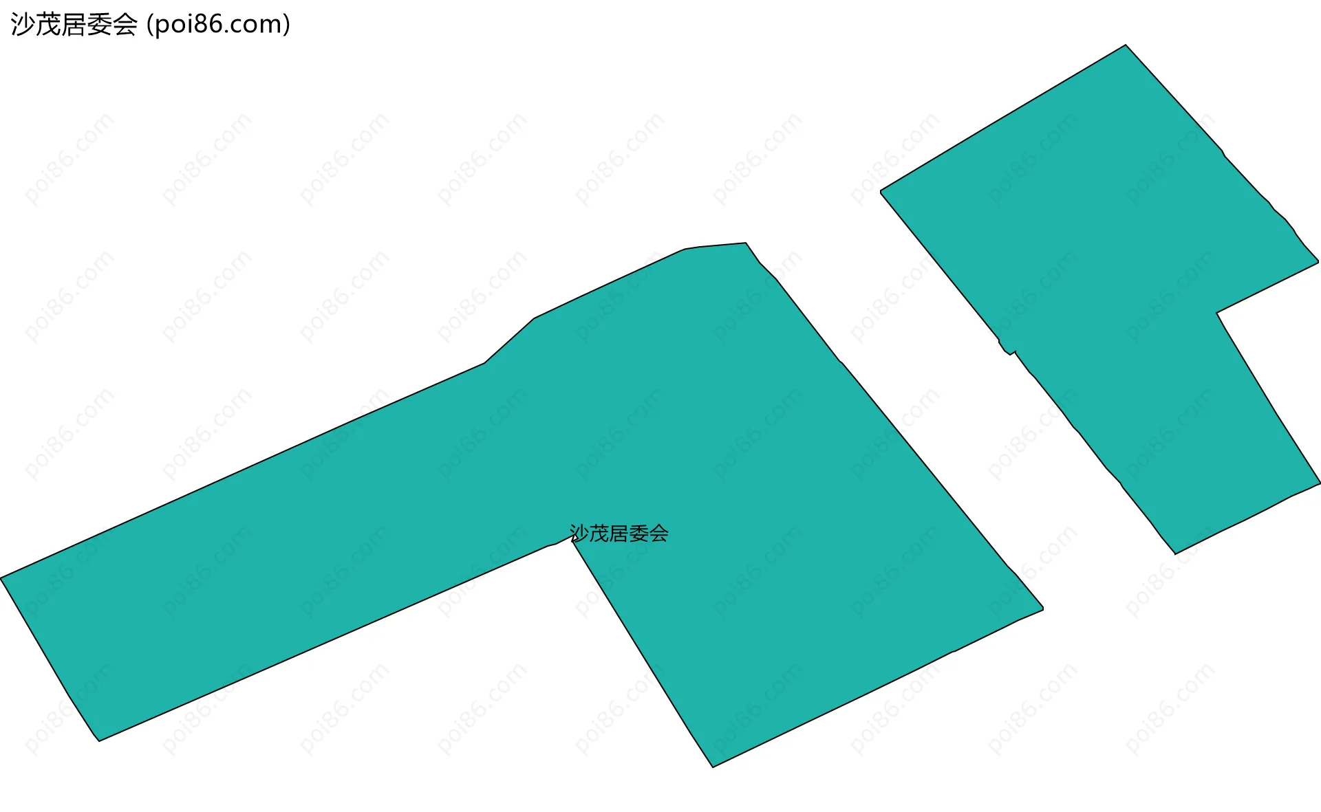 沙茂居委会边界地图