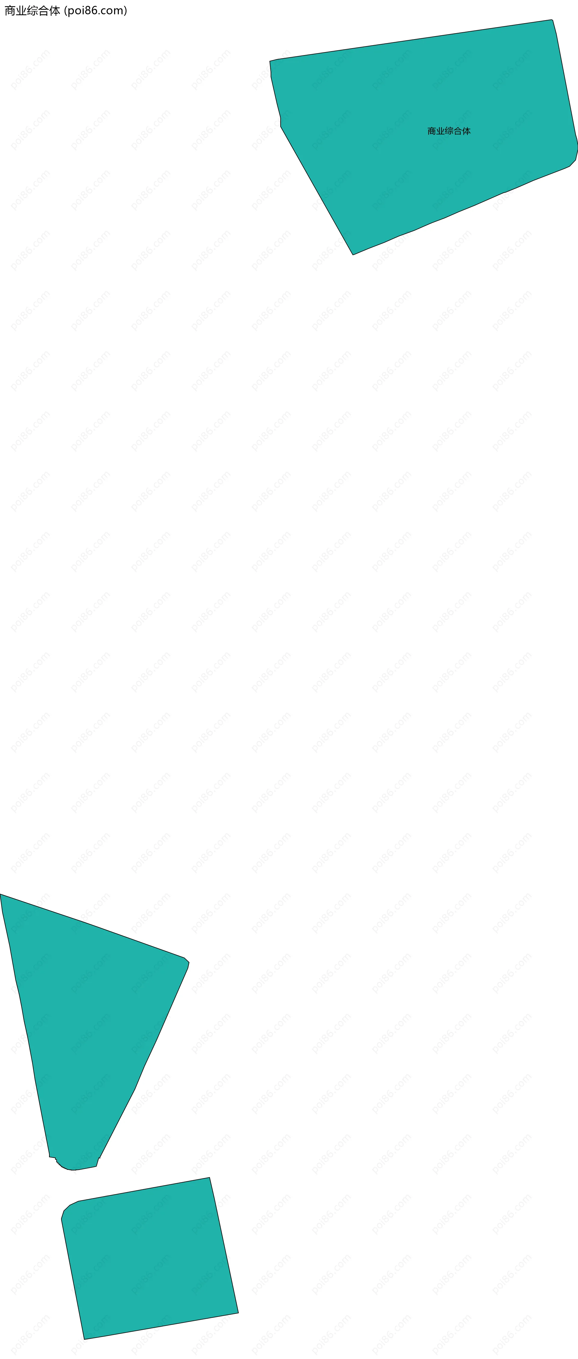 商业综合体边界地图