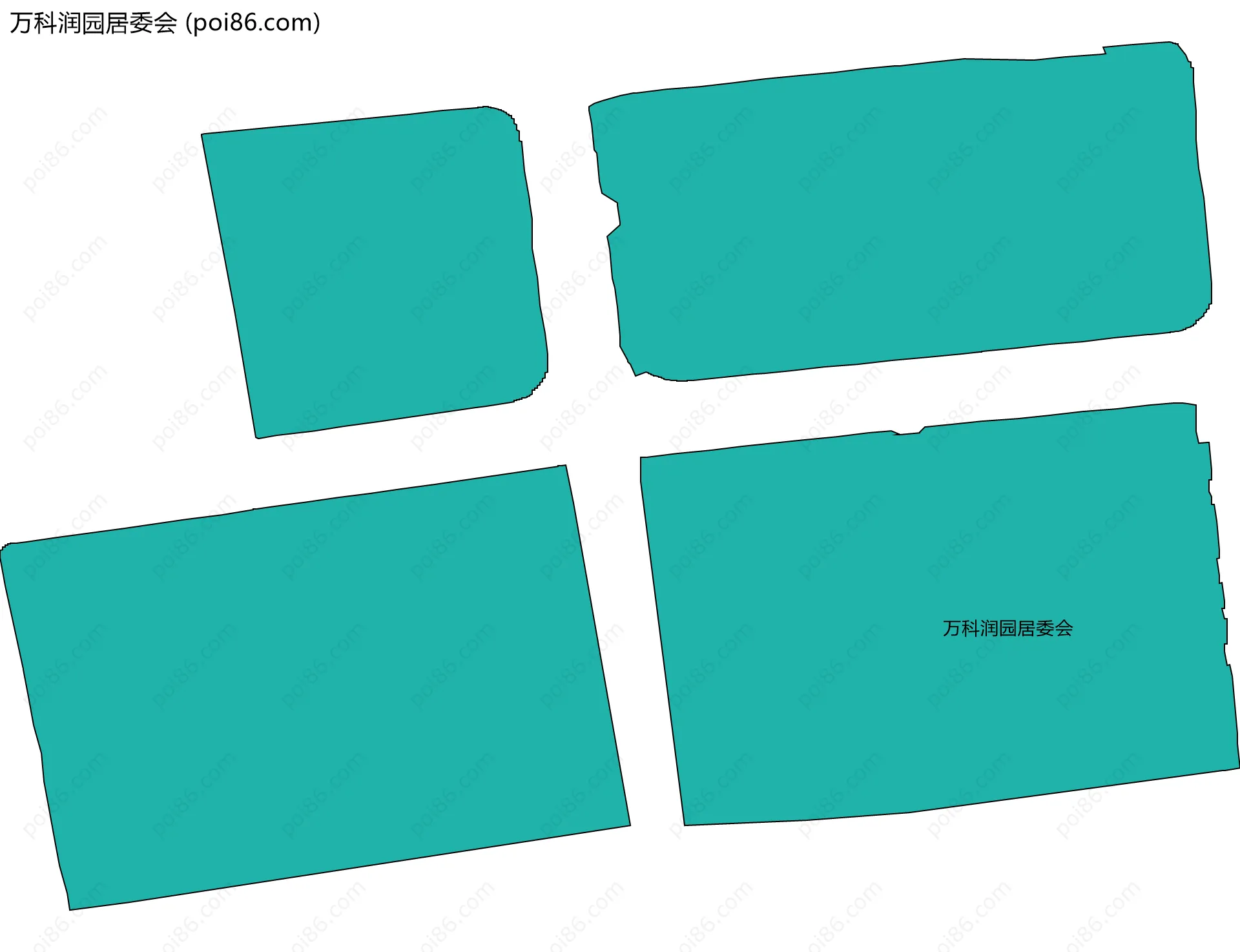 万科润园居委会边界地图