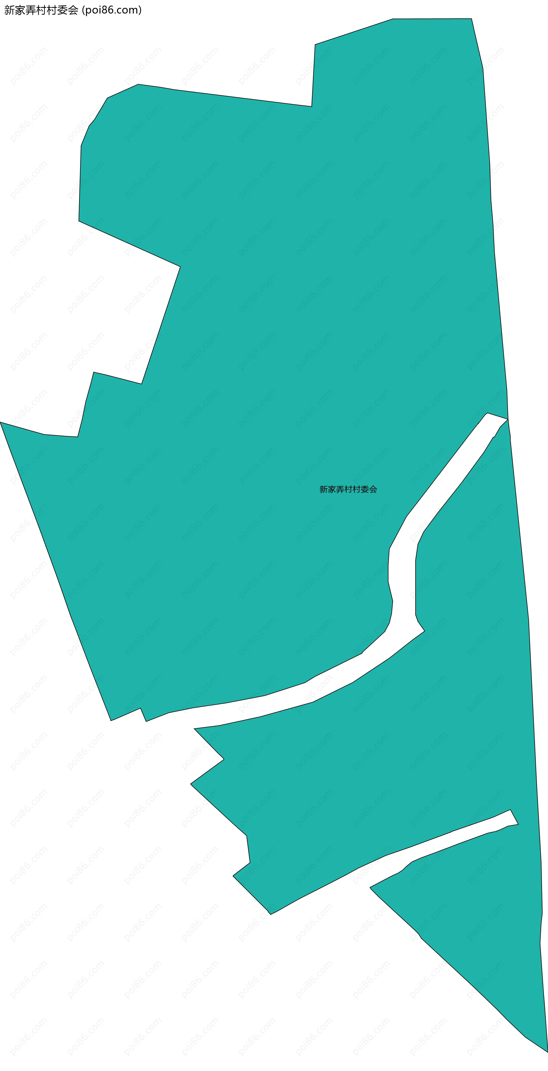 新家弄村村委会边界地图