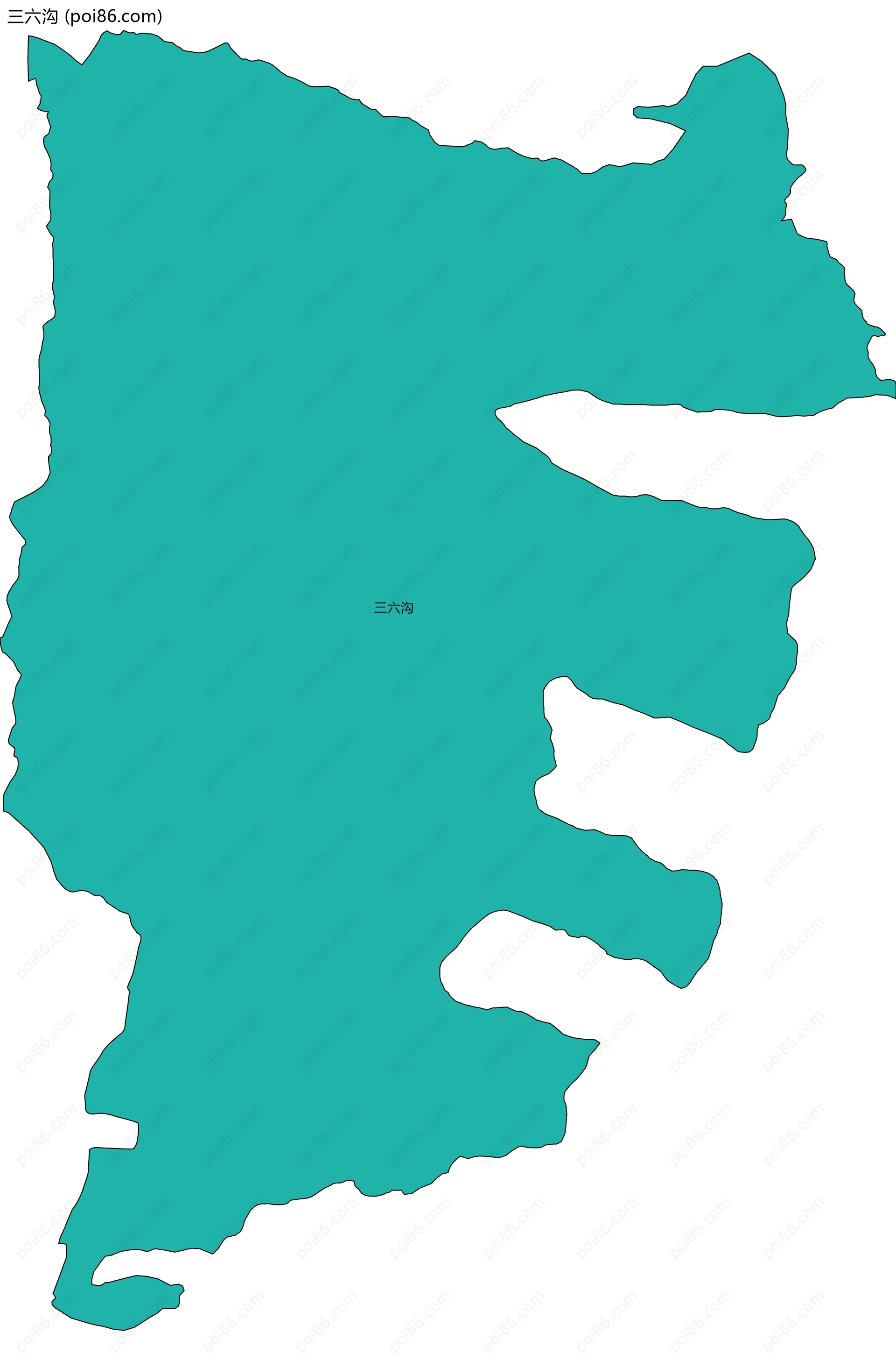 三六沟边界地图