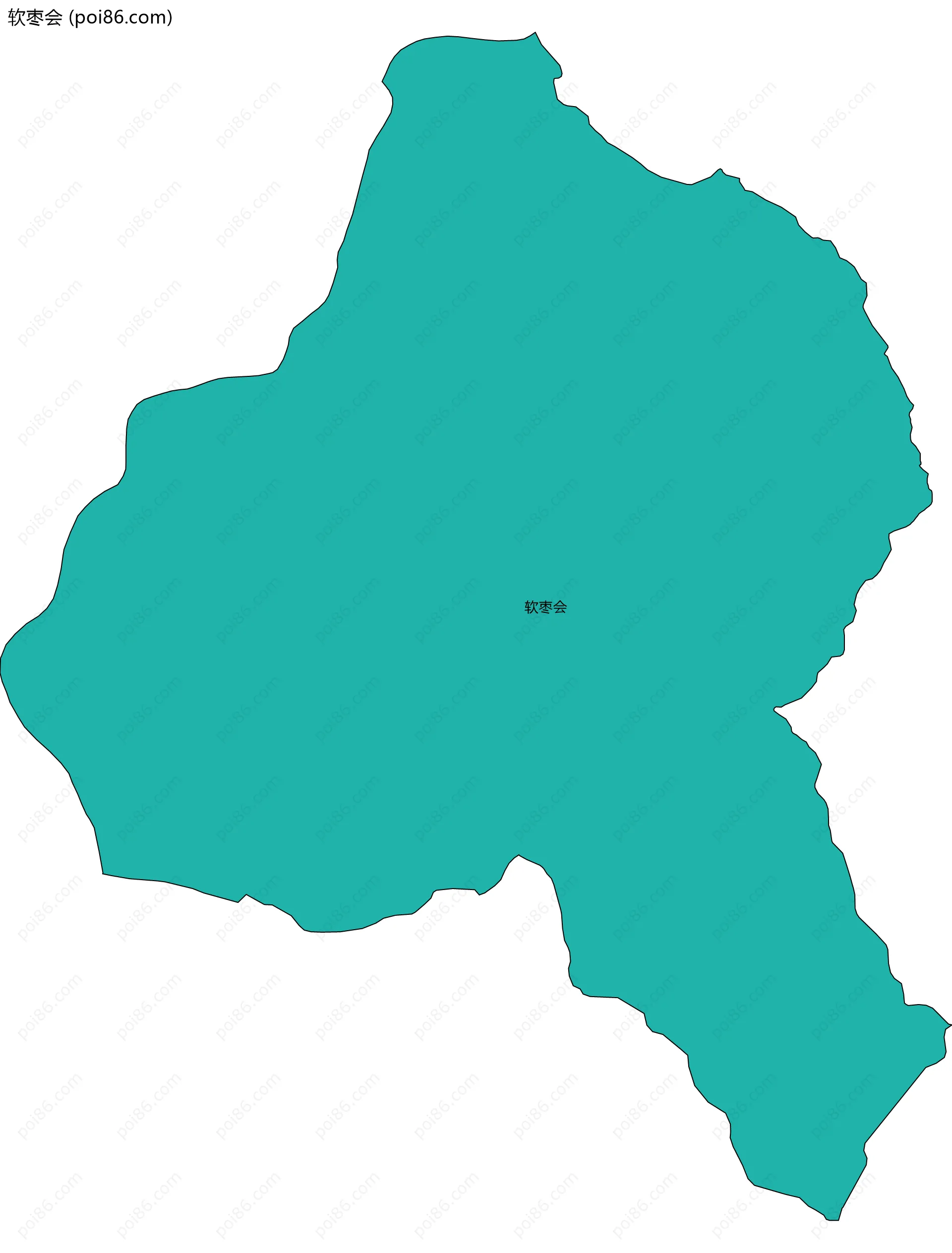 软枣会边界地图