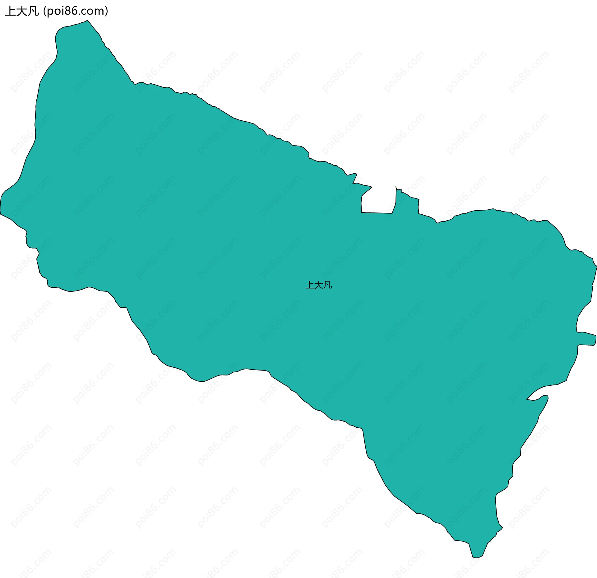 上大凡边界地图