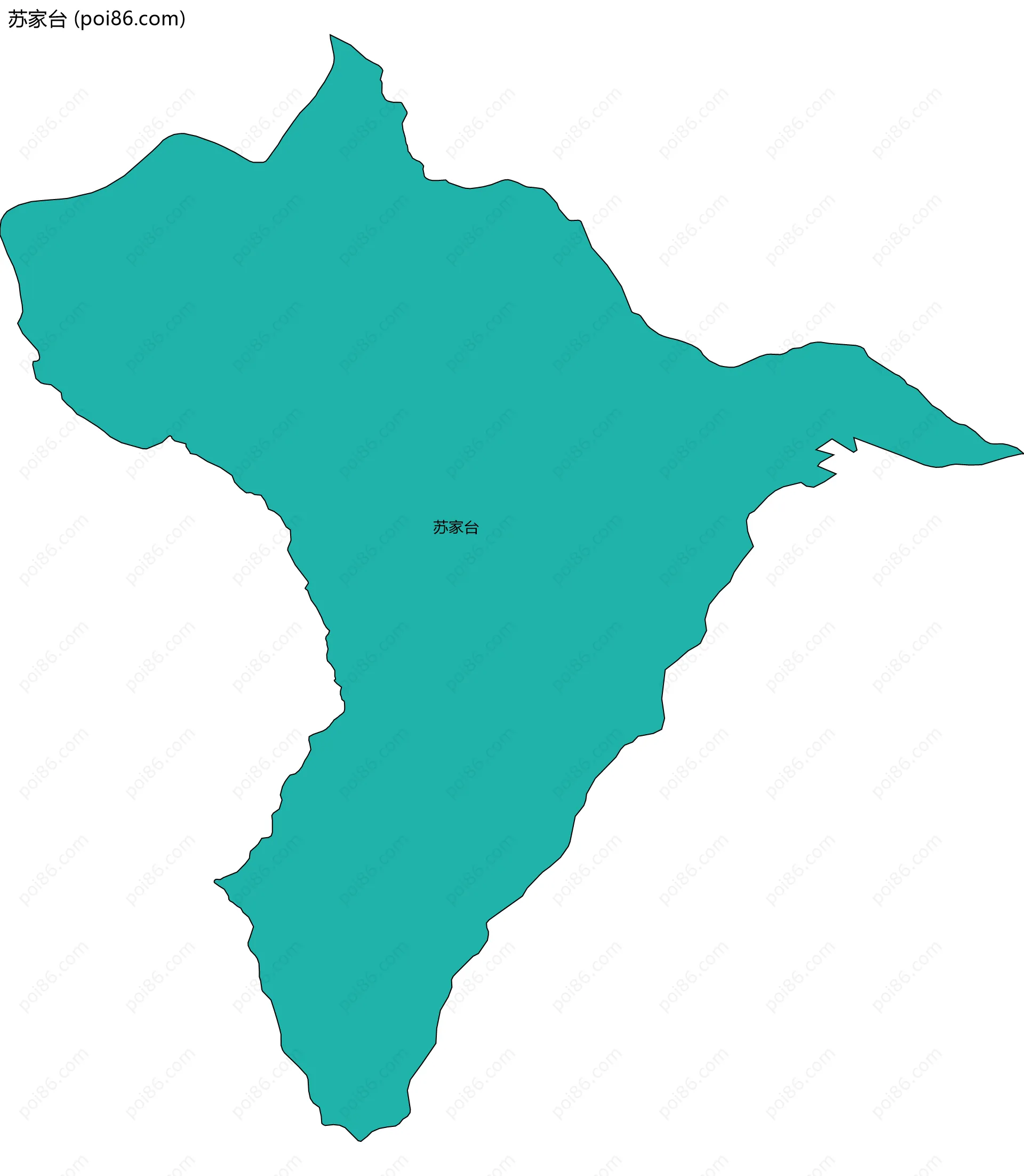 苏家台边界地图