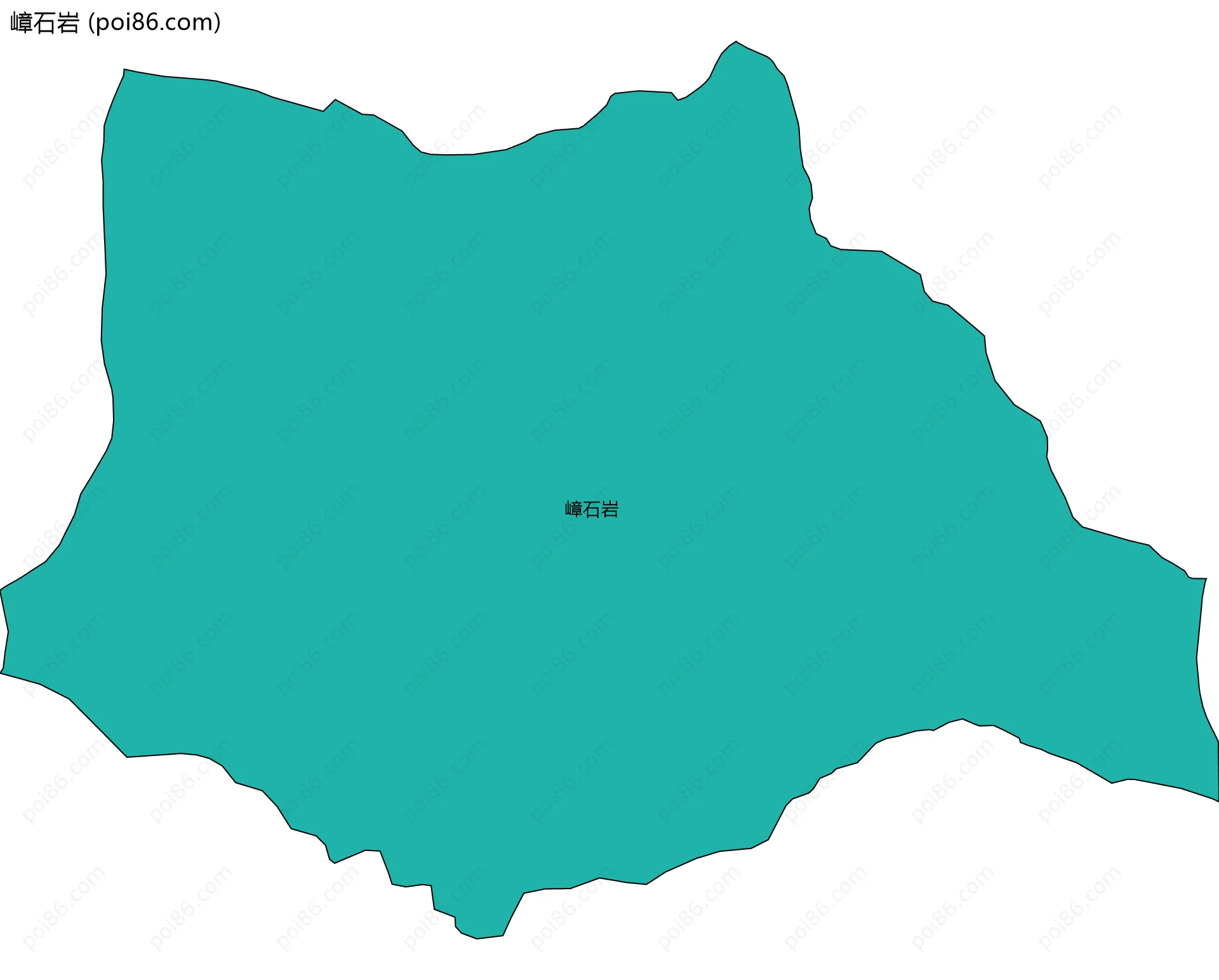 嶂石岩边界地图