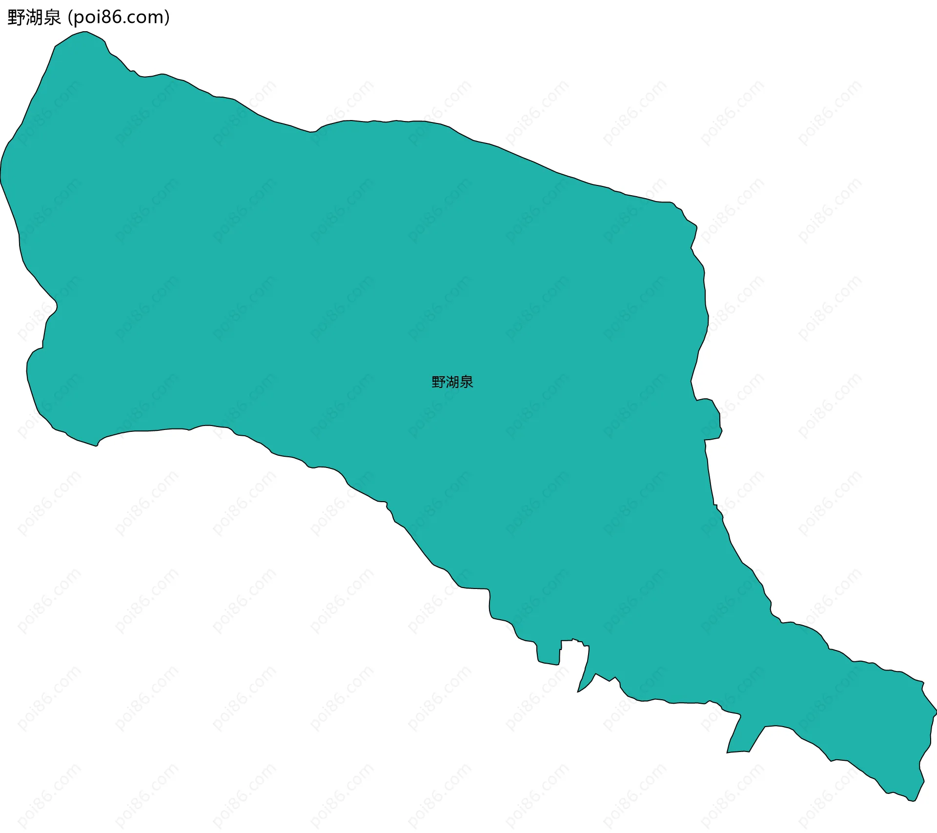 野湖泉边界地图