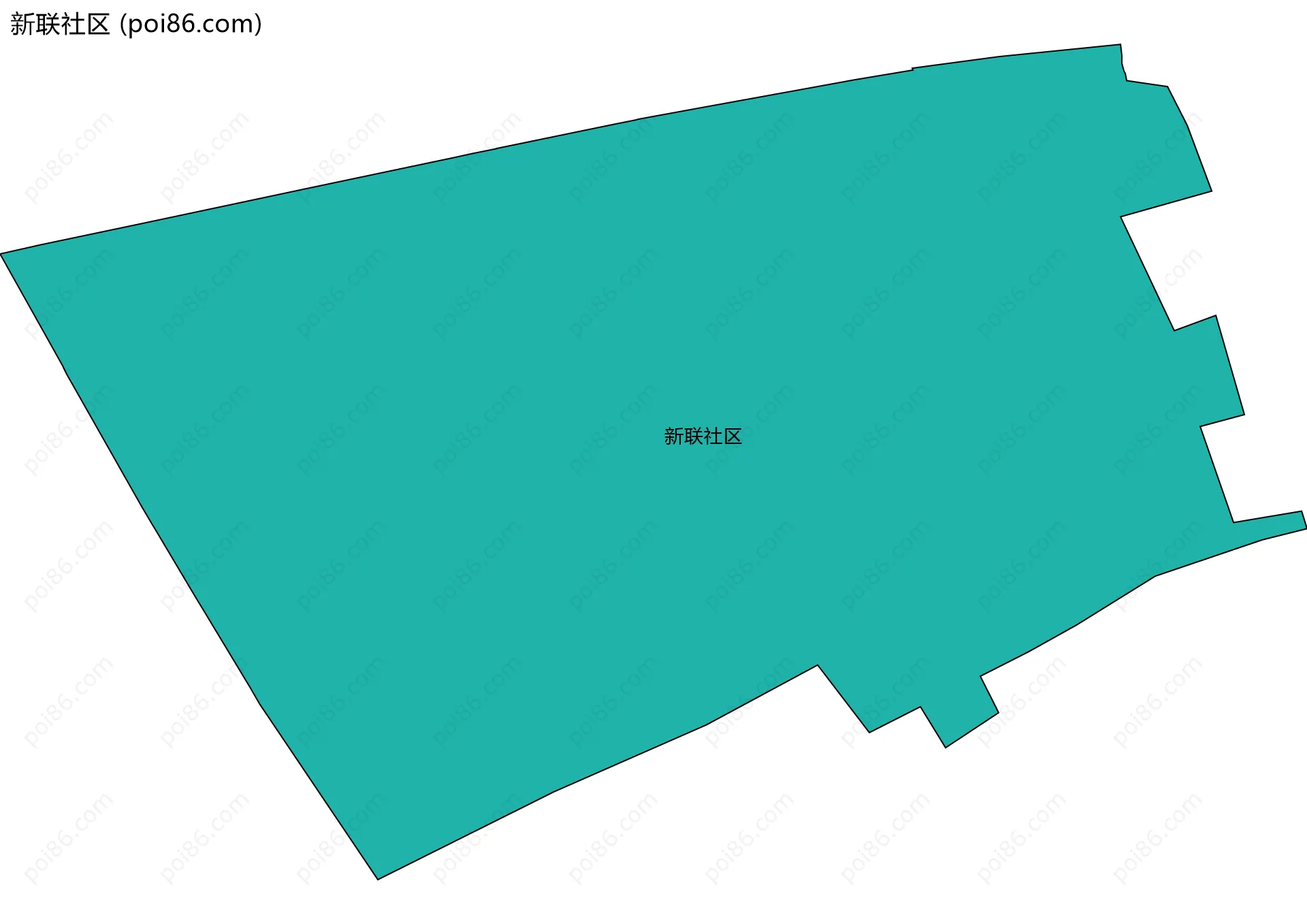 新联社区边界地图