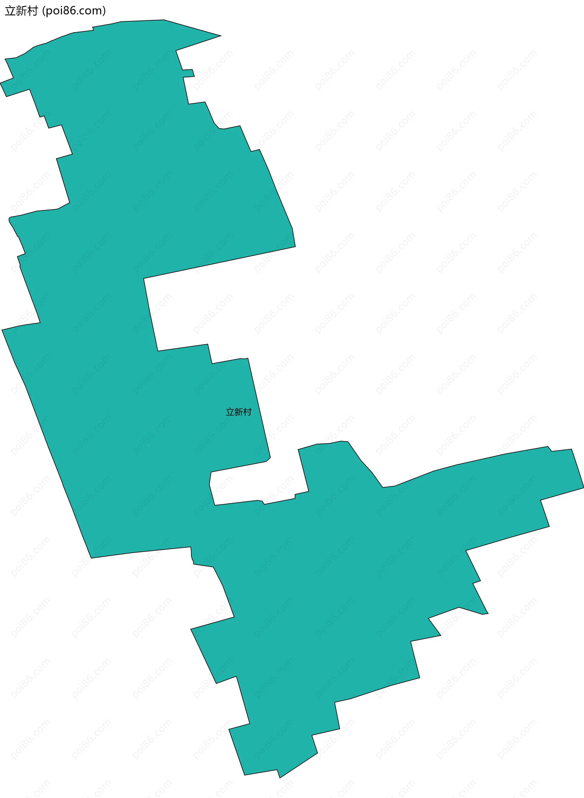 立新村边界地图