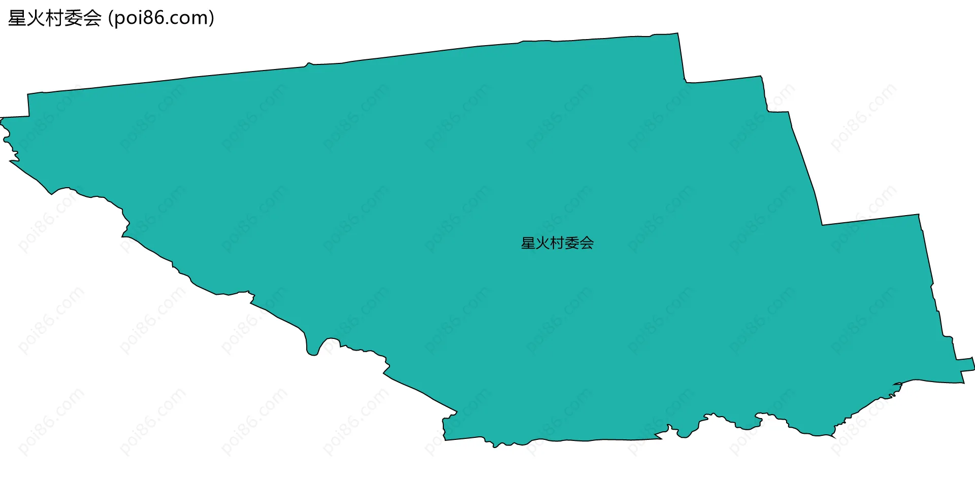 星火村委会边界地图