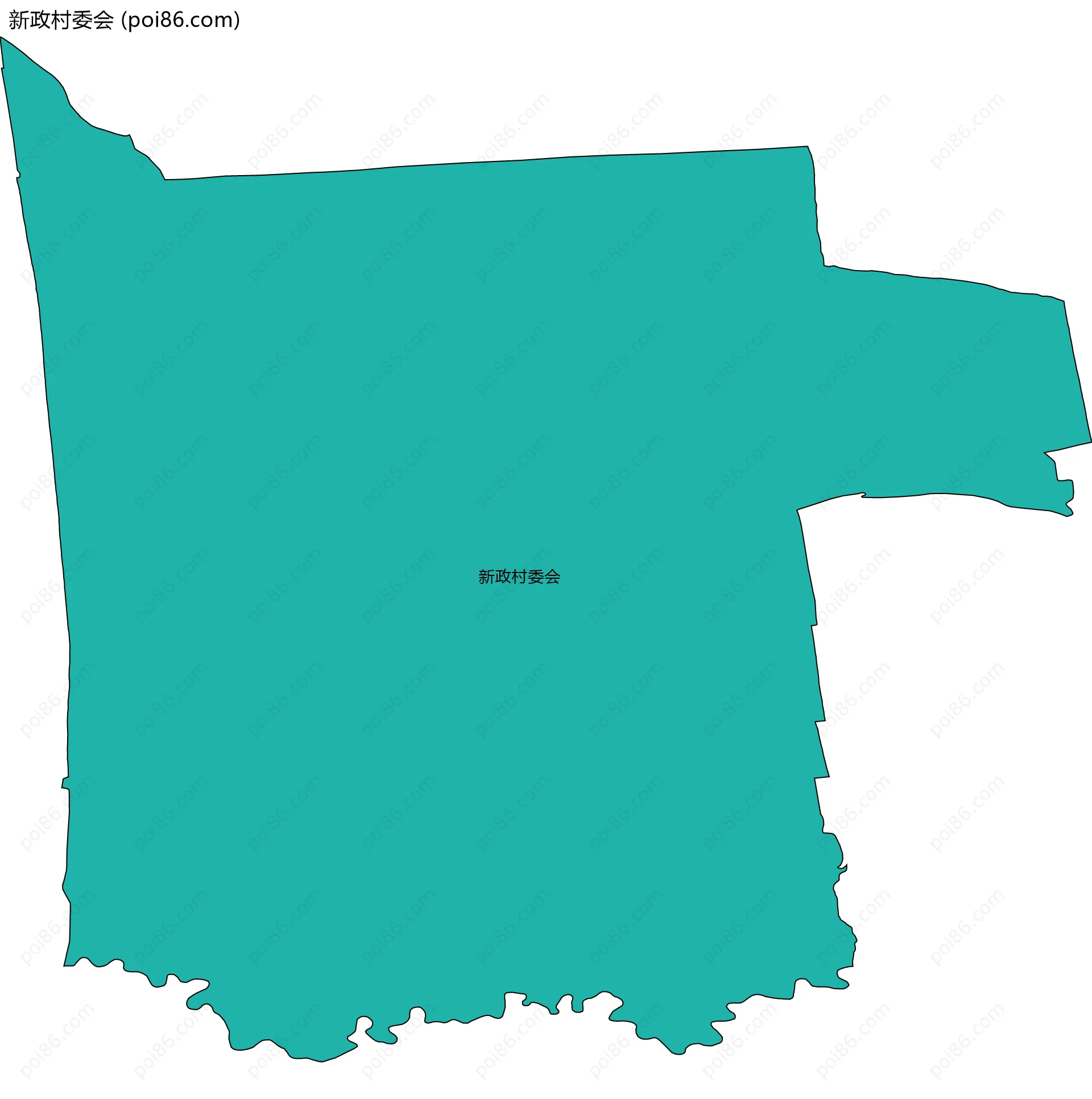 新政村委会边界地图