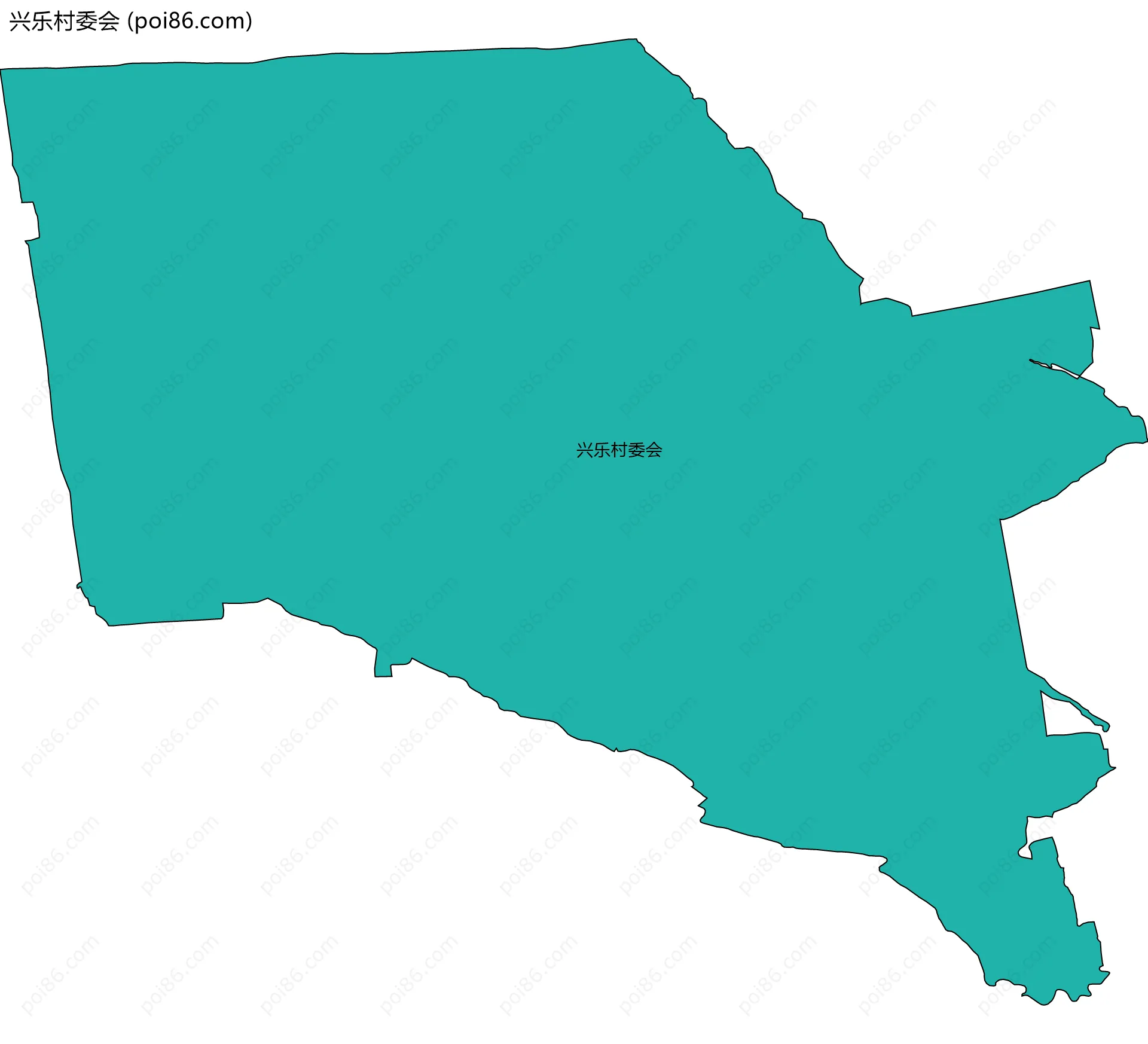 兴乐村委会边界地图