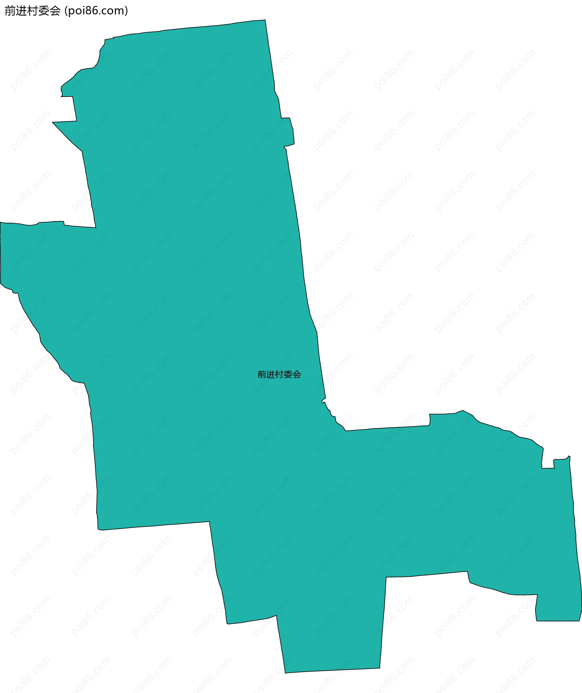 前进村委会边界地图