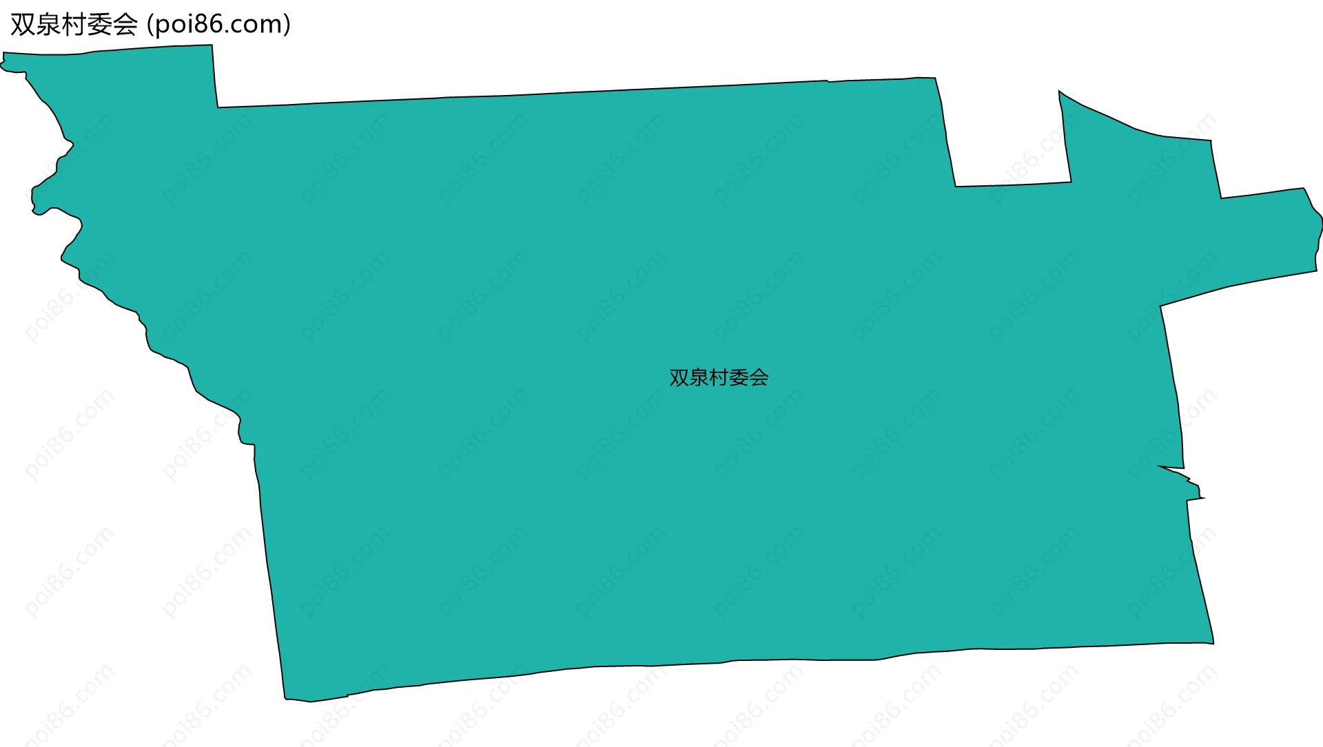 双泉村委会边界地图