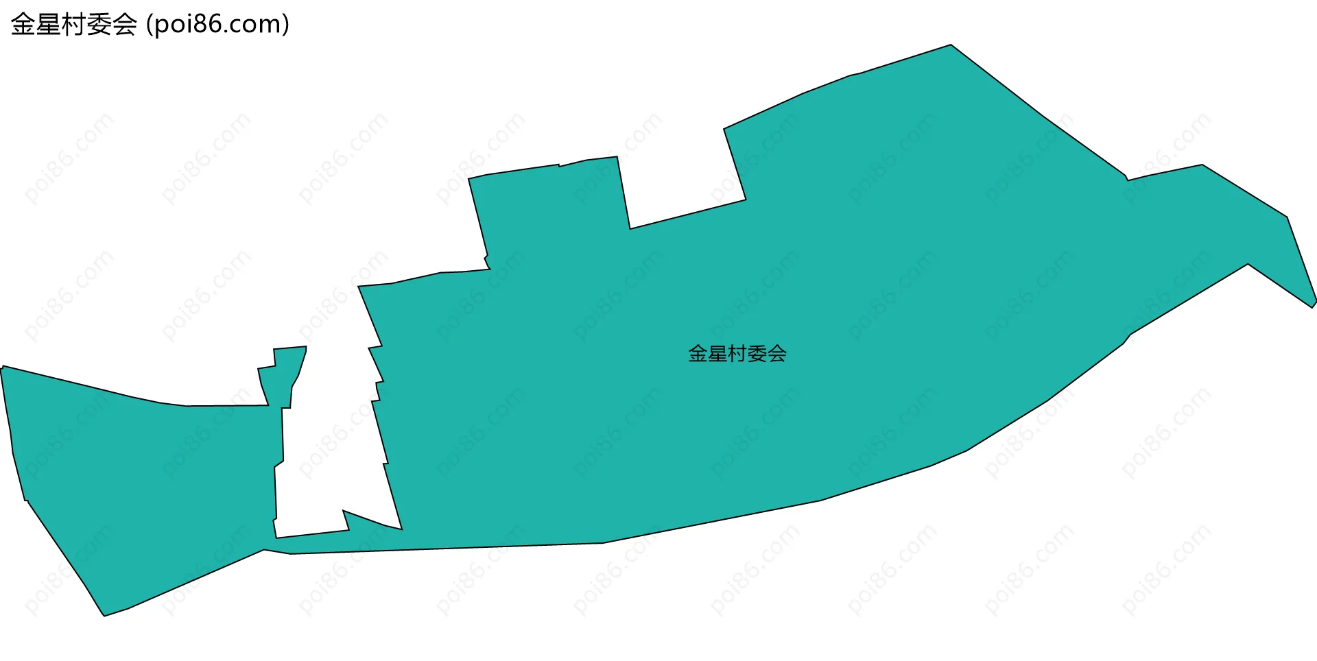 金星村委会边界地图