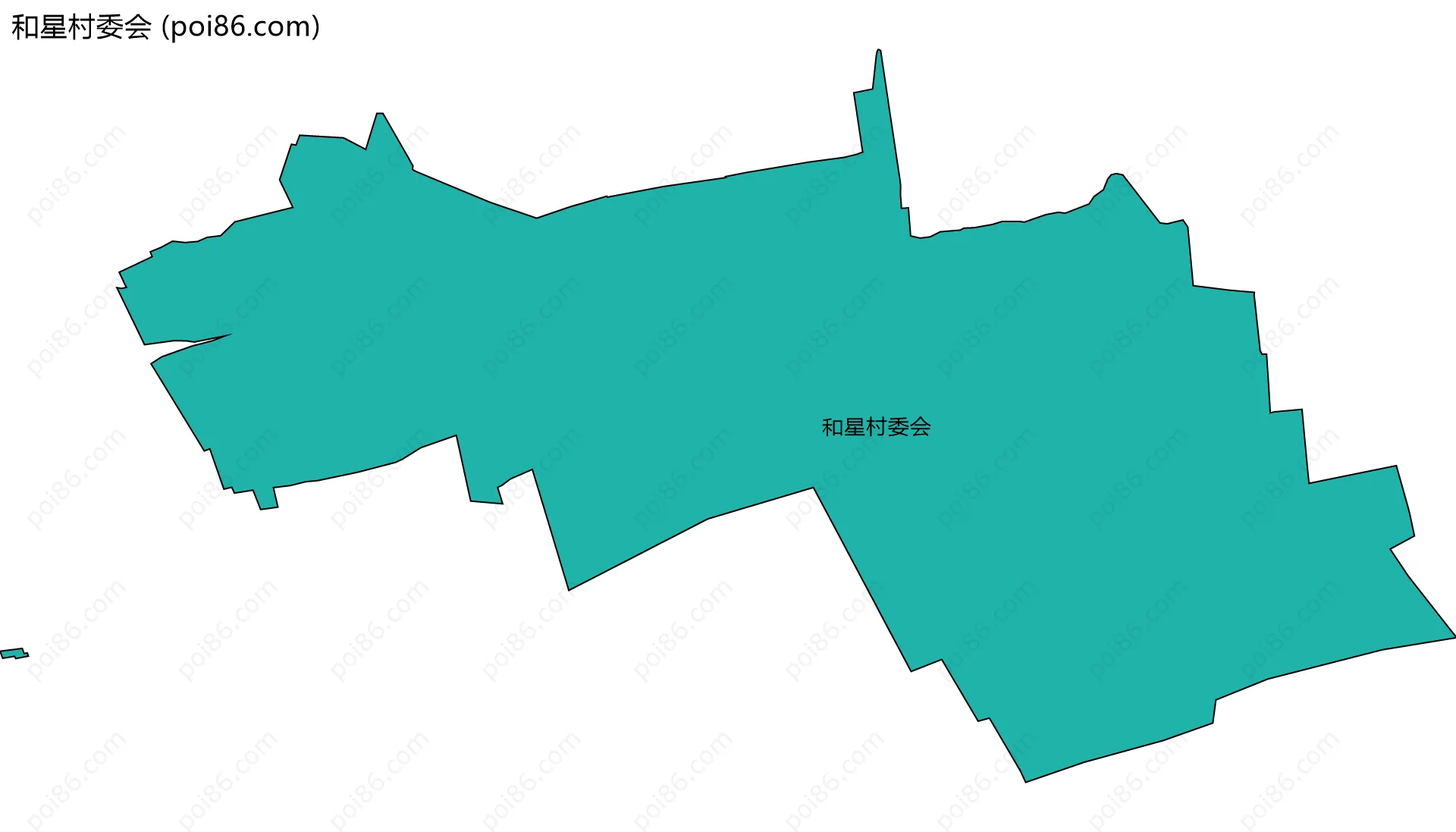 和星村委会边界地图
