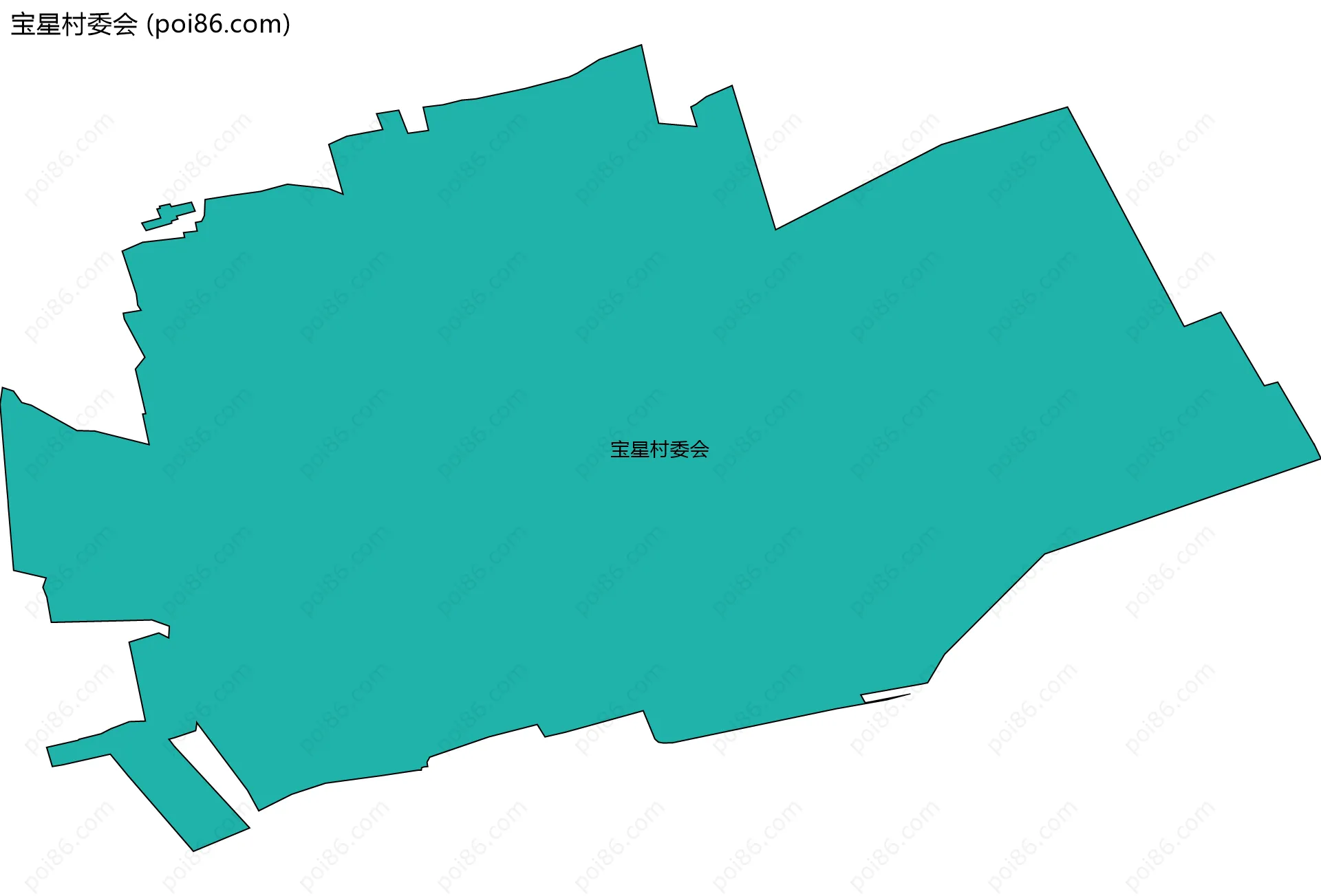 宝星村委会边界地图
