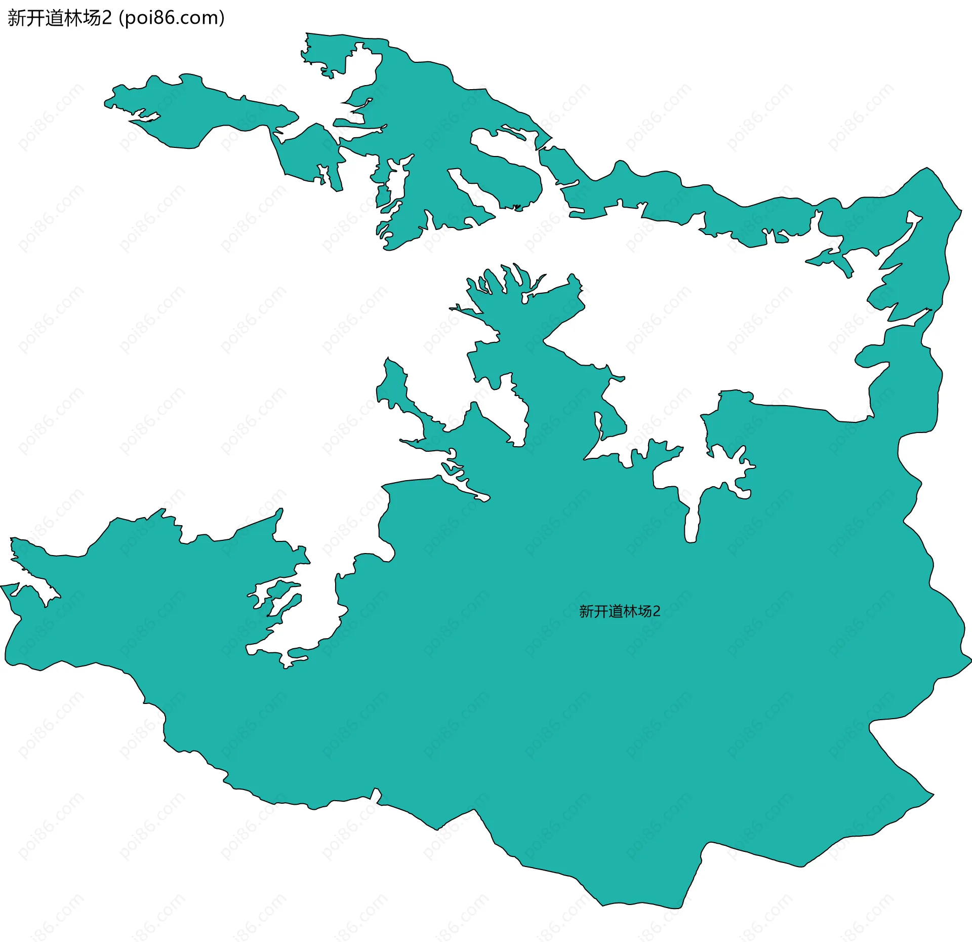 新开道林场2边界地图