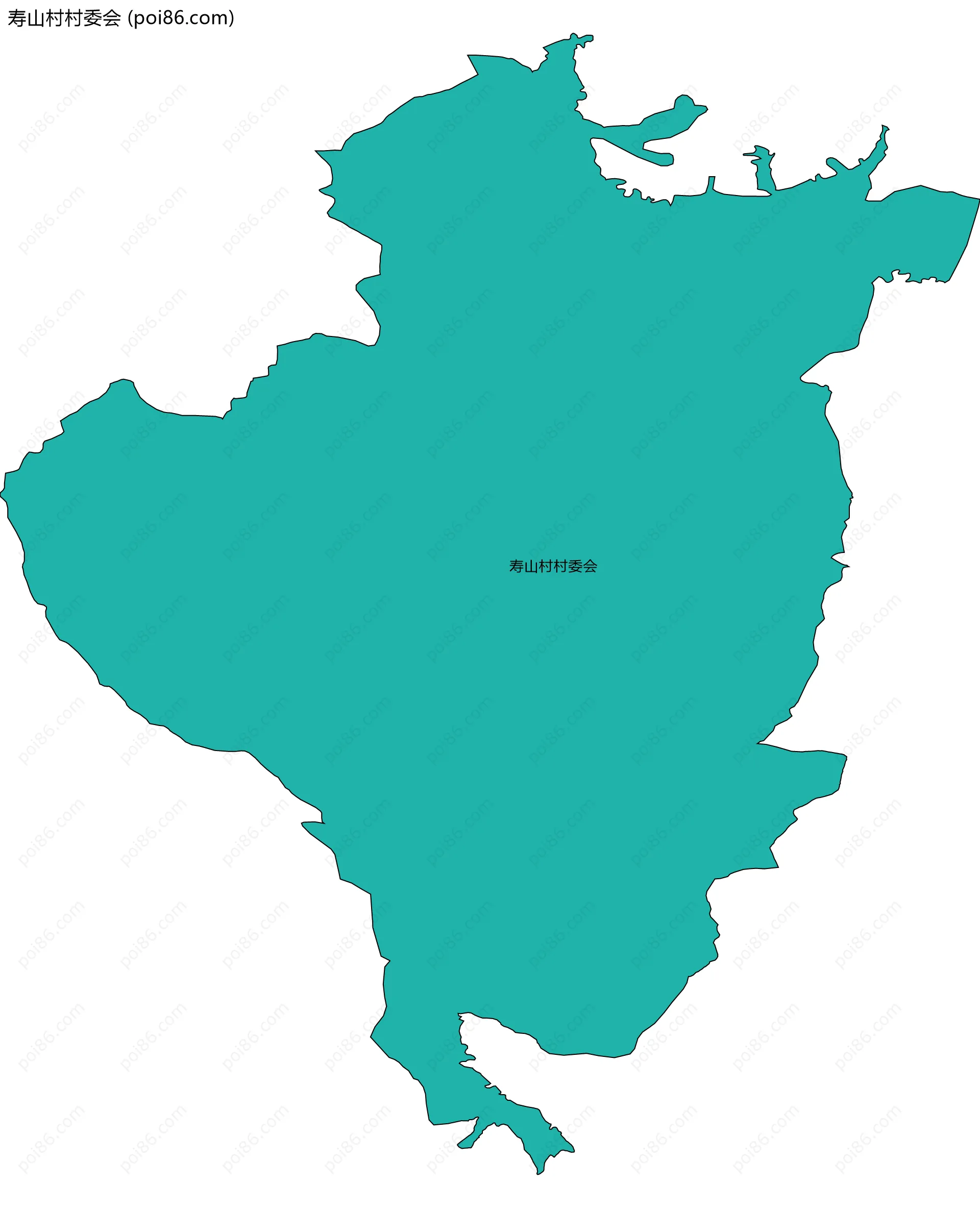 寿山村村委会边界地图