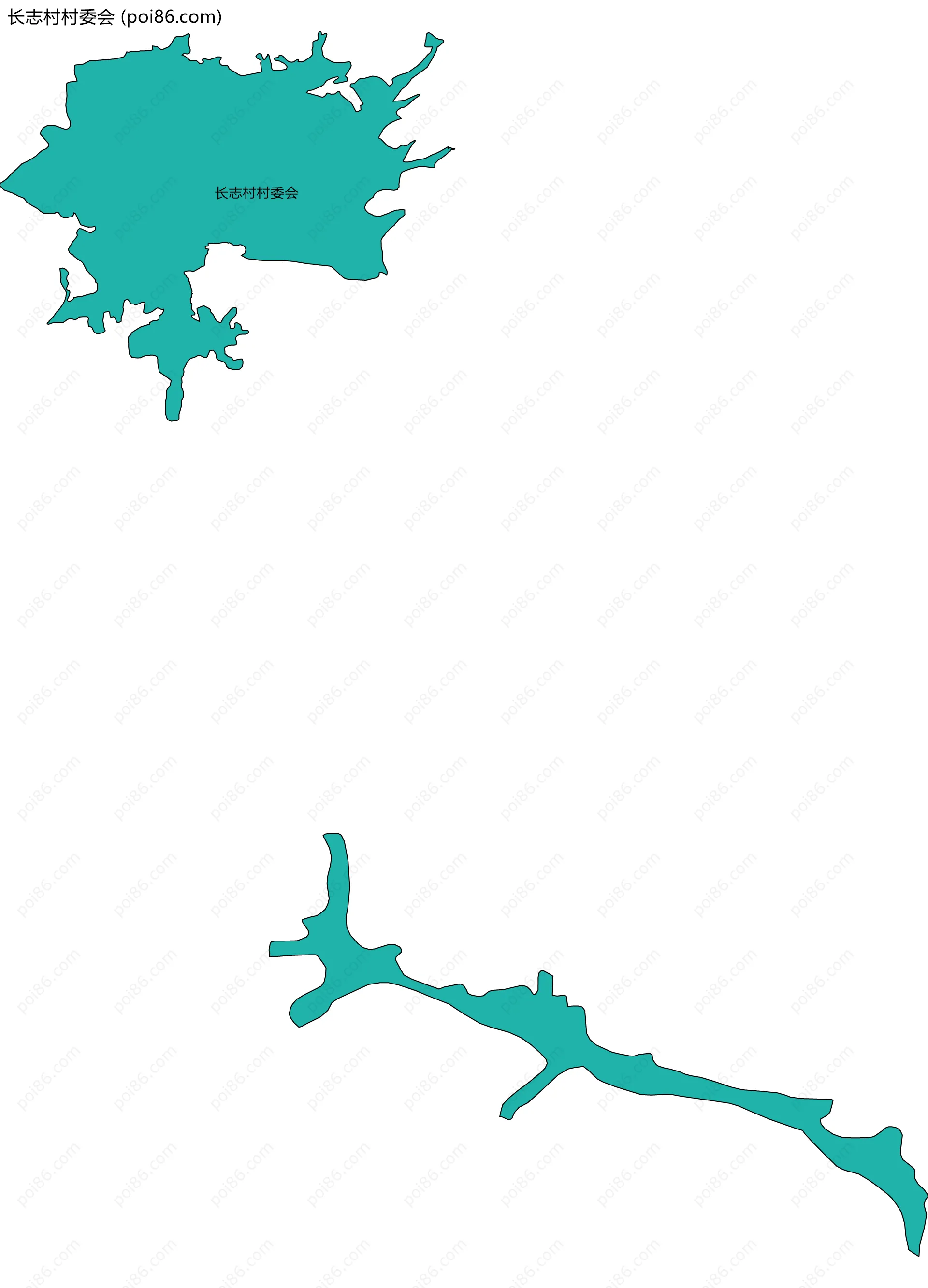 长志村村委会边界地图