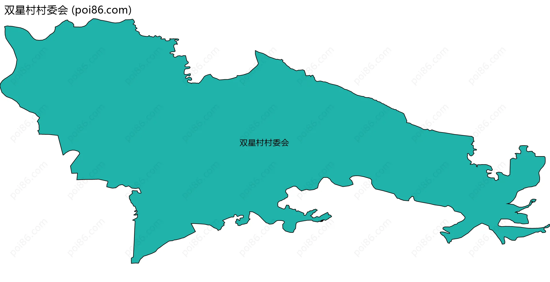 双星村村委会边界地图