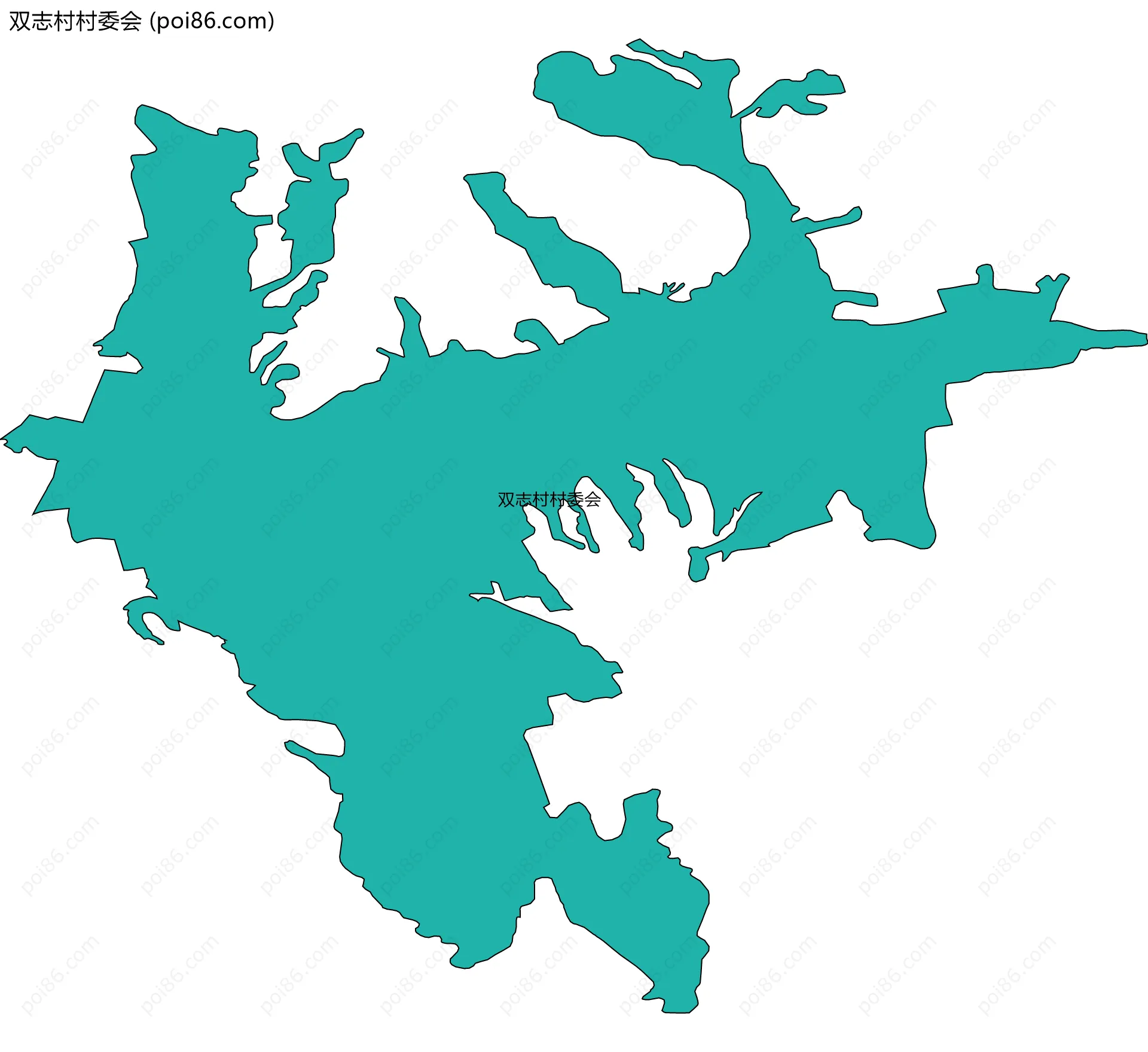 双志村村委会边界地图