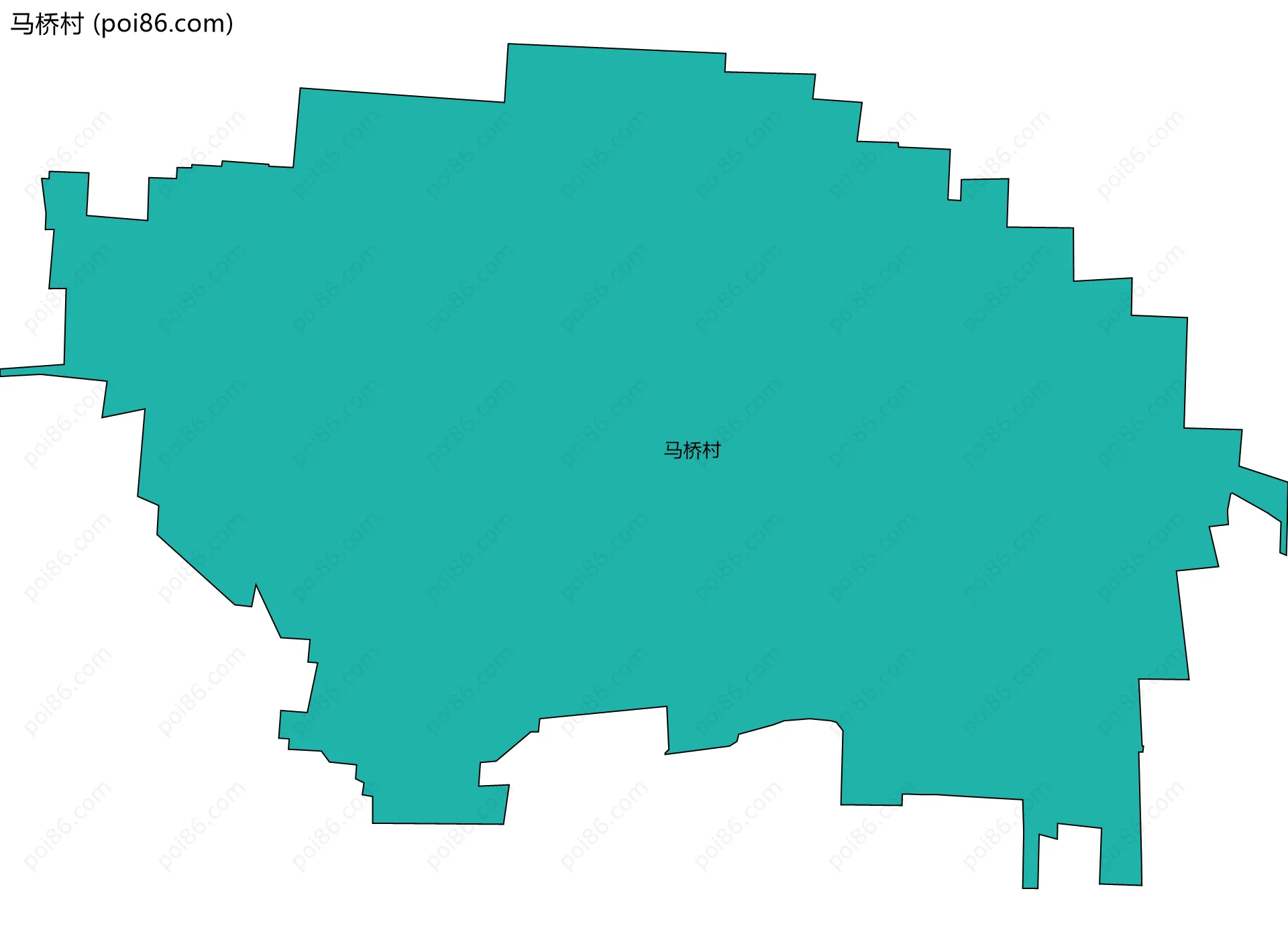 马桥村边界地图