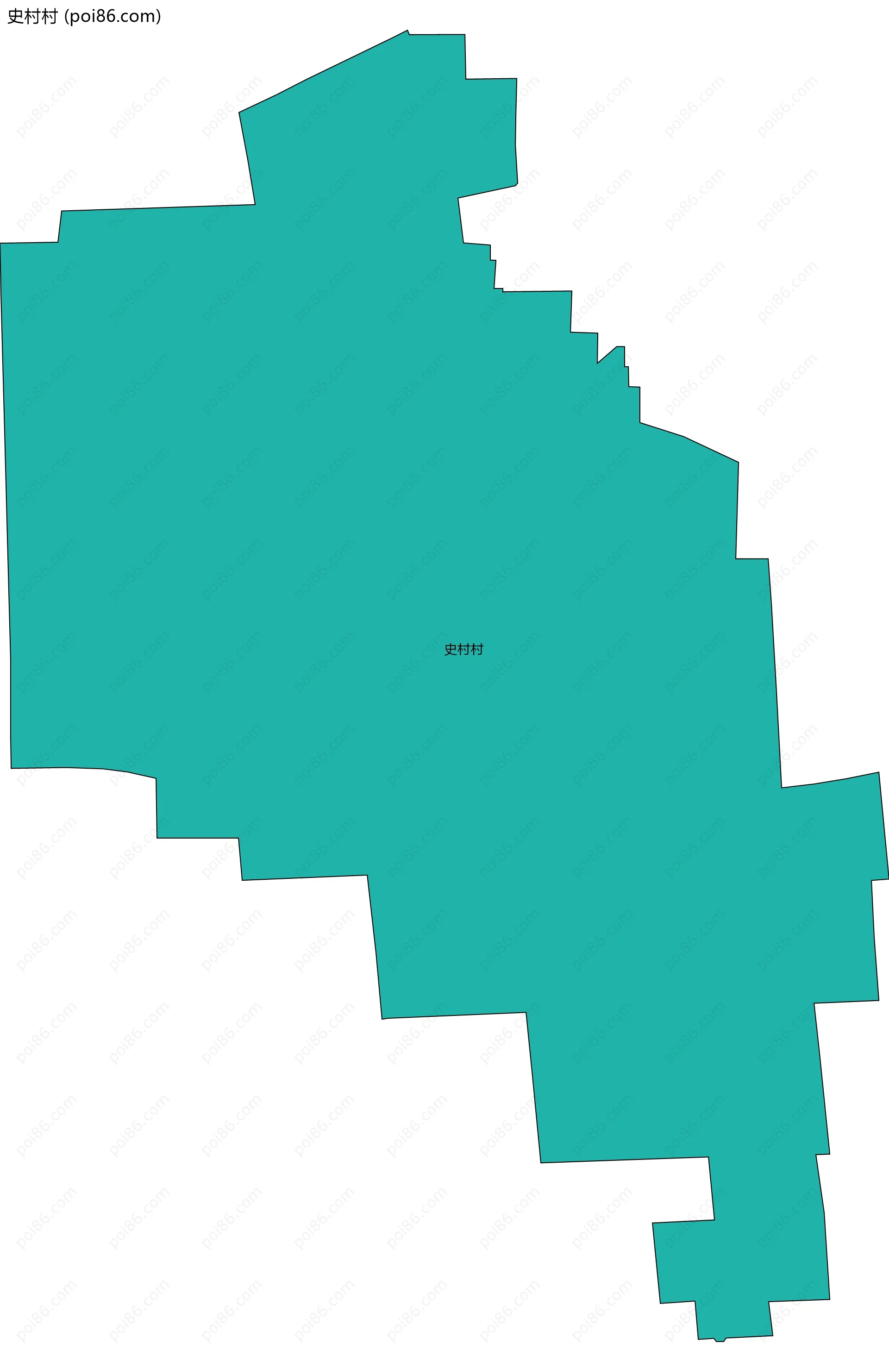 史村村边界地图