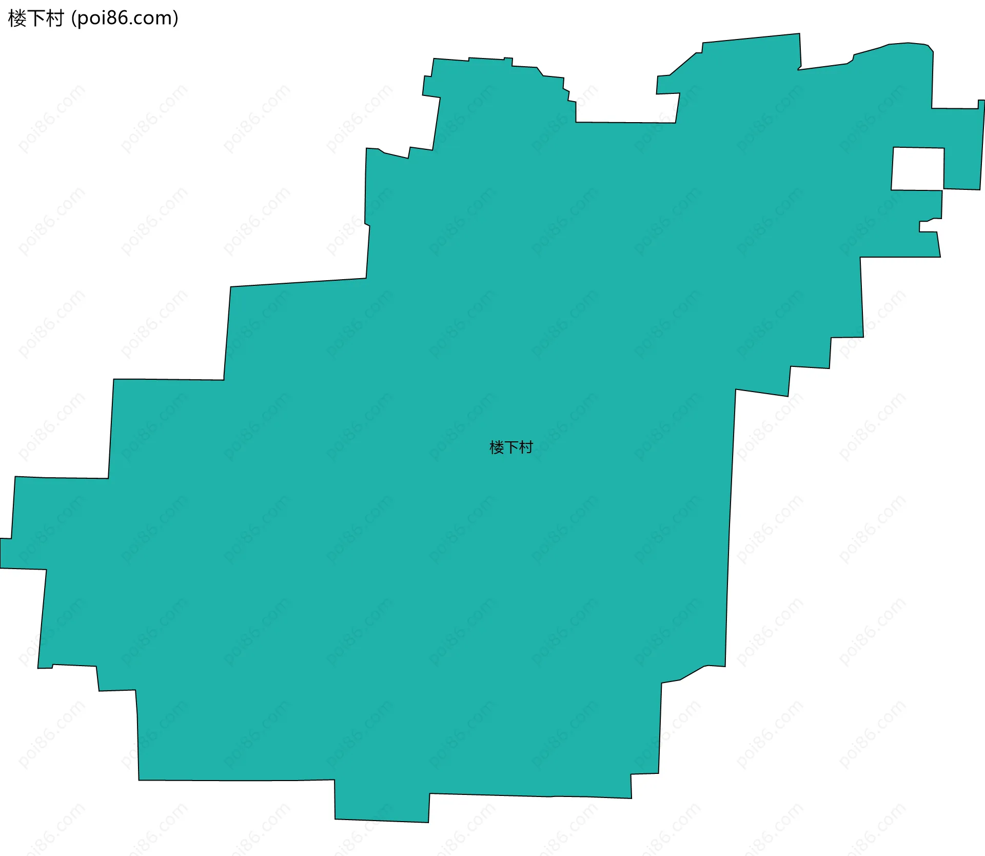 楼下村边界地图