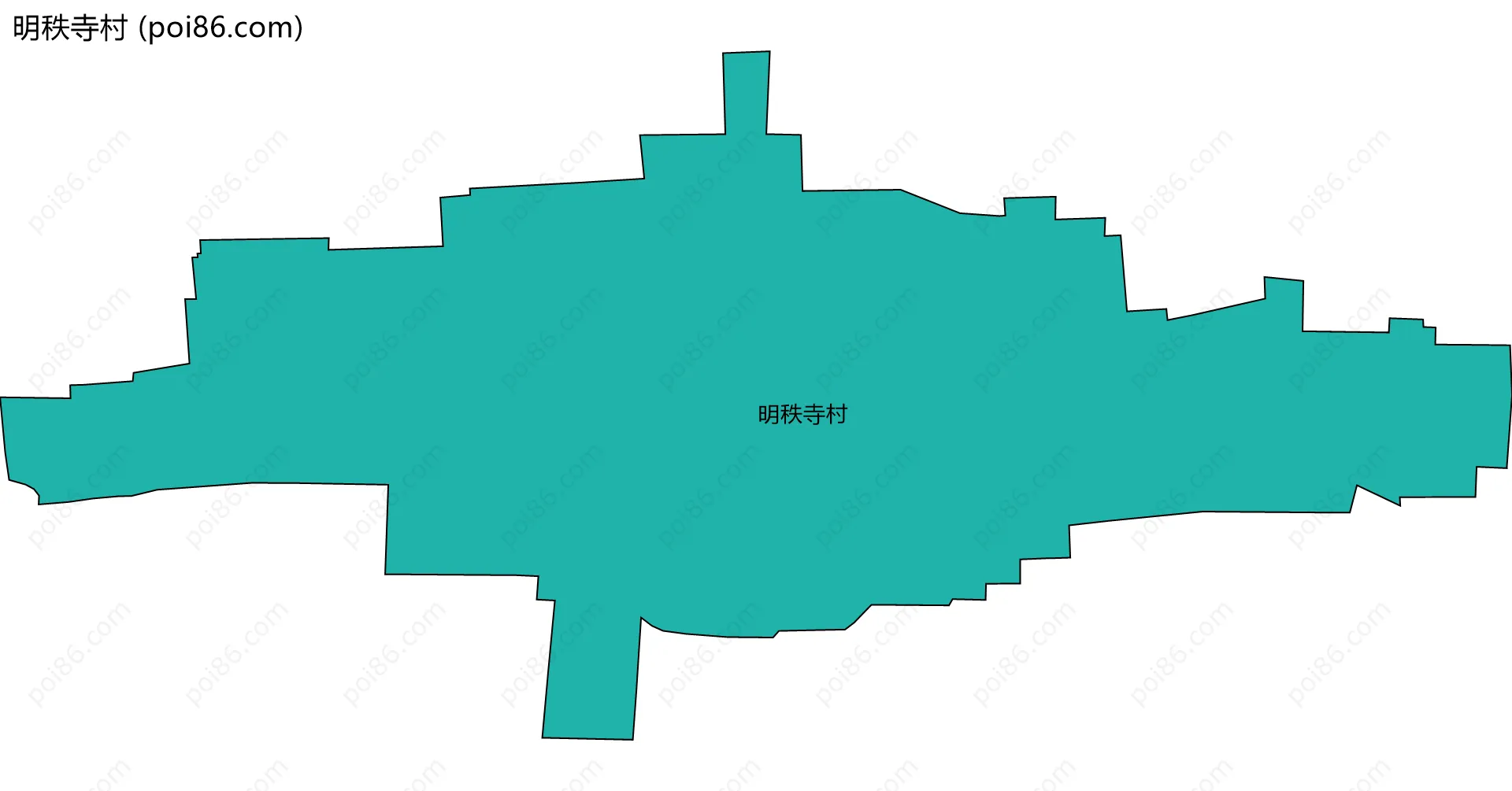 明秩寺村边界地图